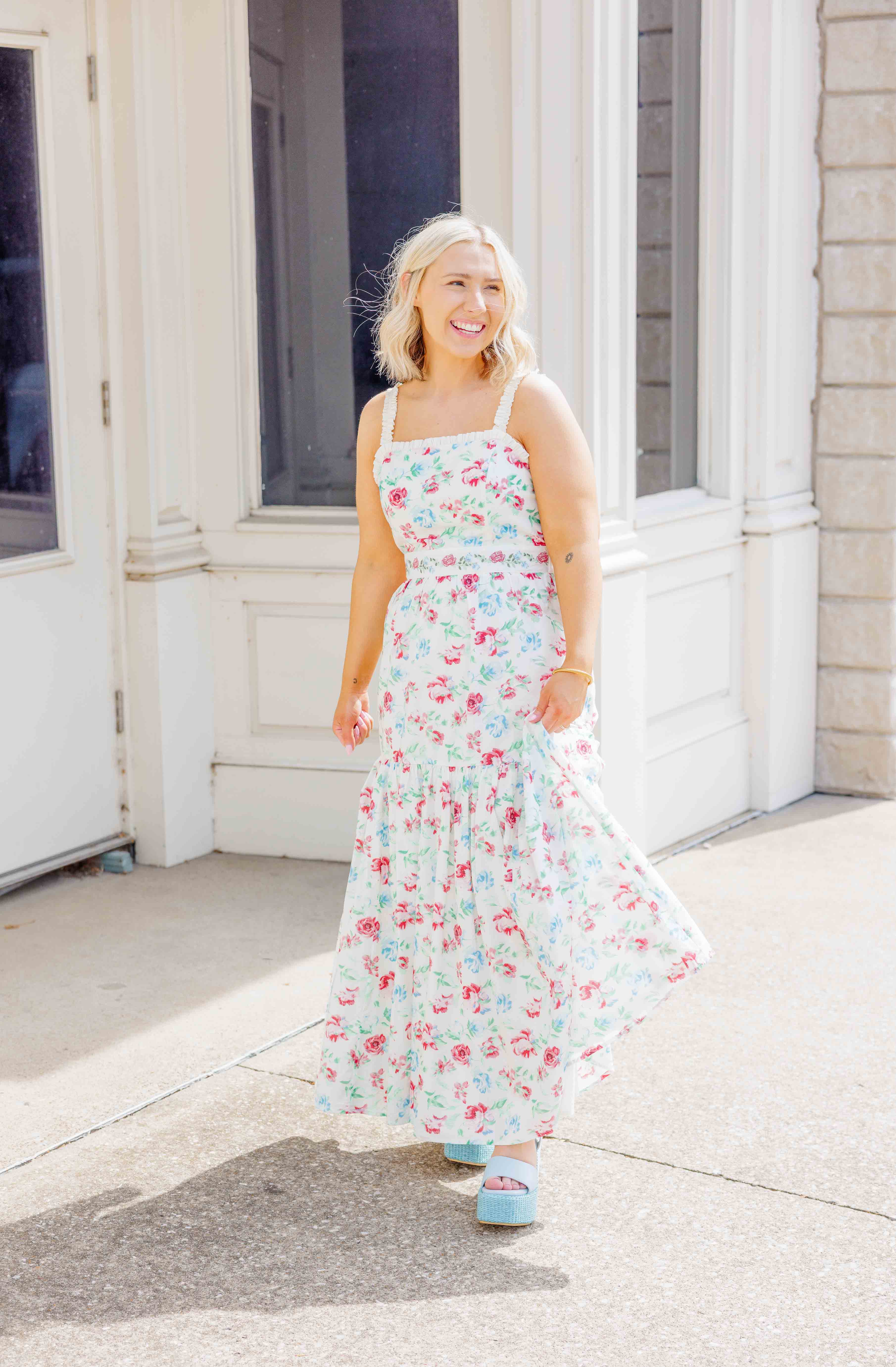 Rosalie Floral Midi Dress