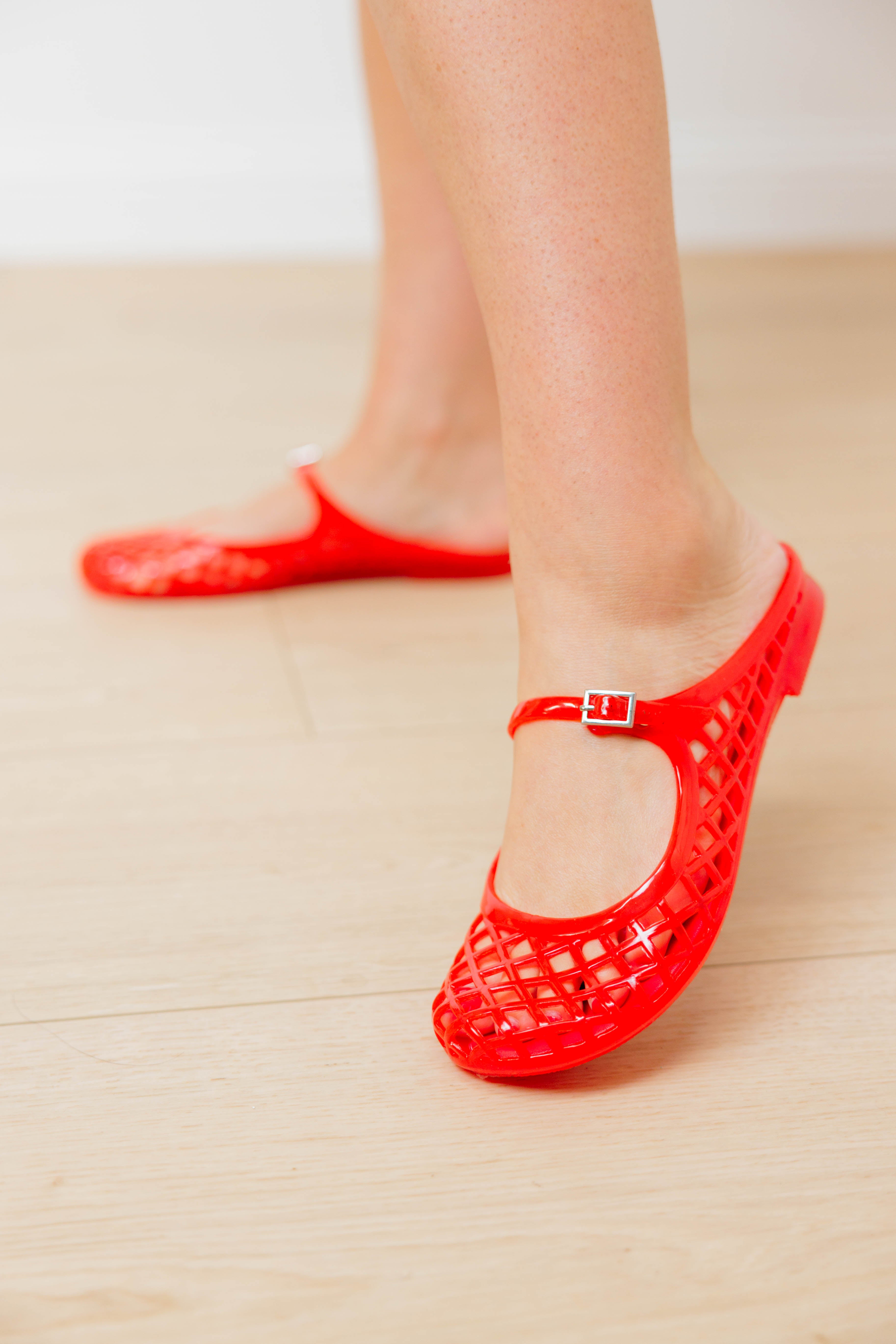 Mary Jane Jelly Flats