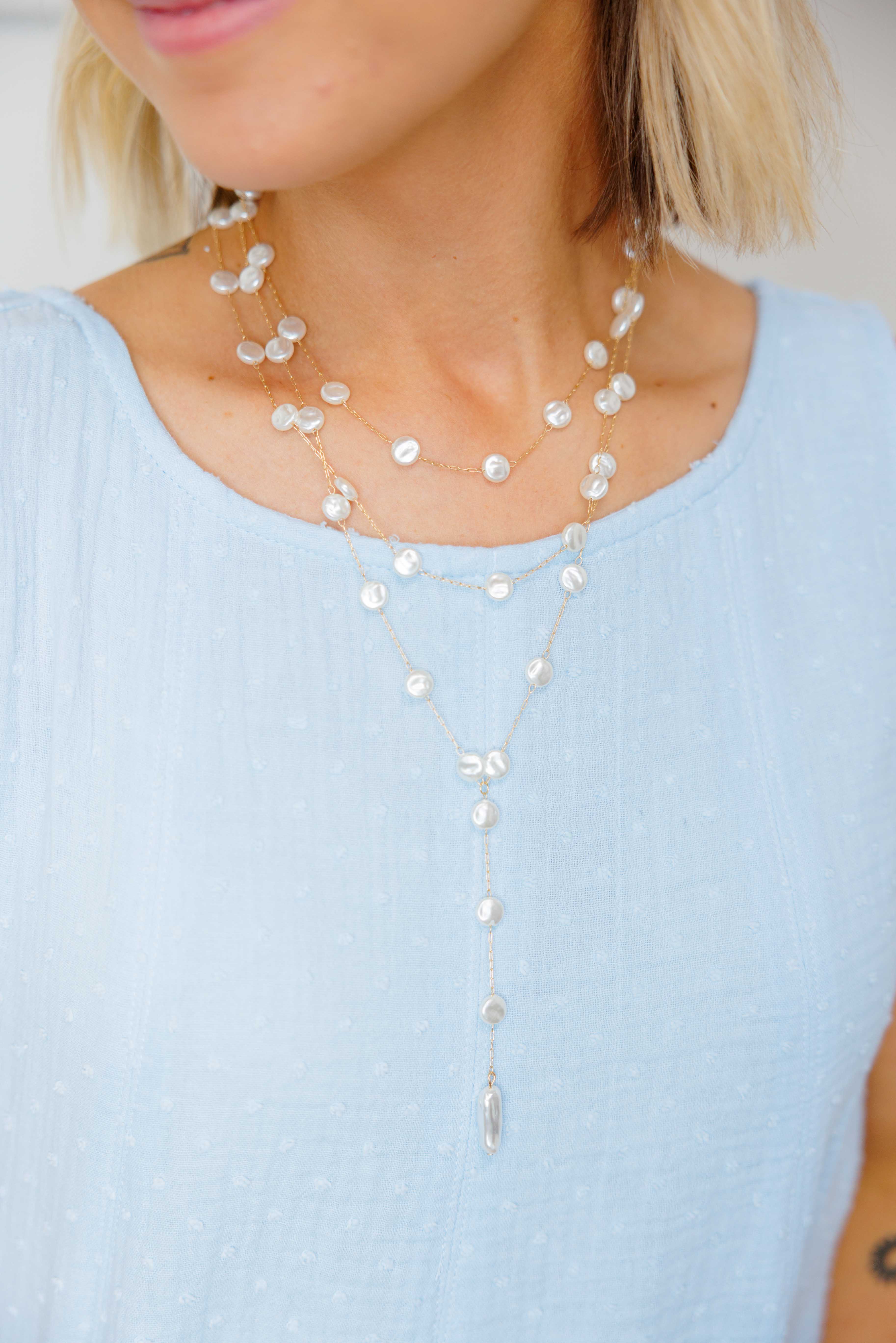 Pearl Cascade Necklace