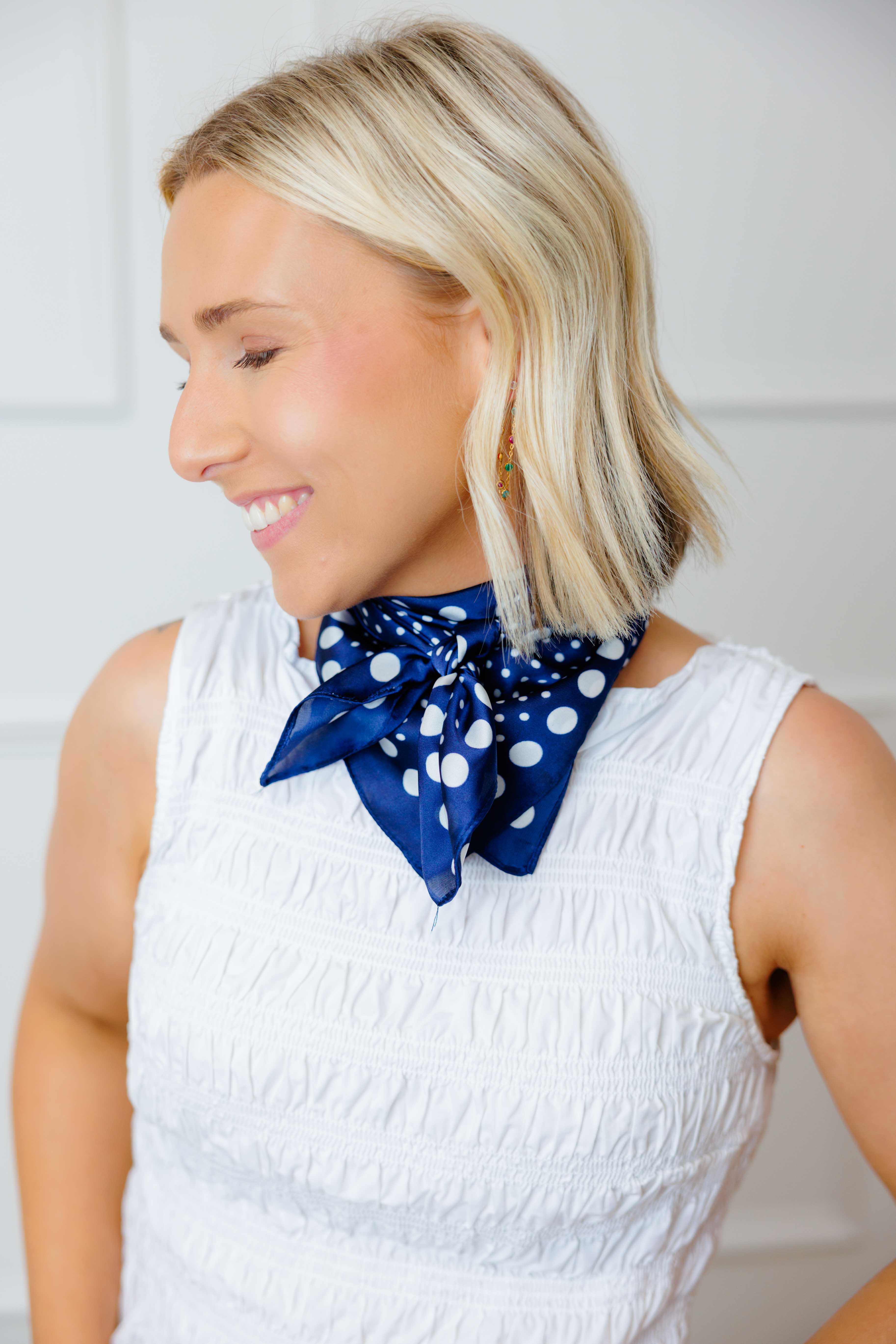 Midnight Dot Scarf