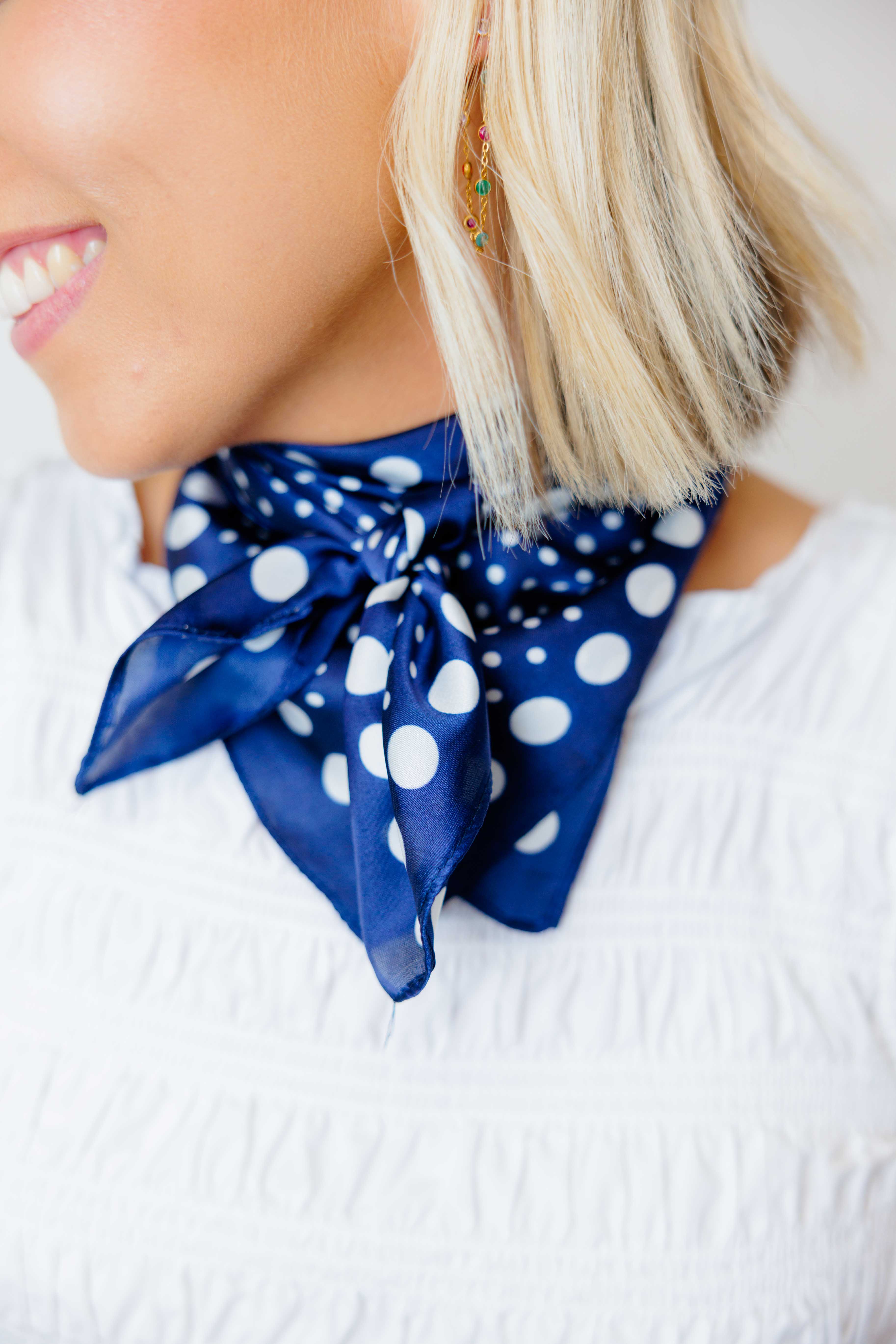 Midnight Dot Scarf