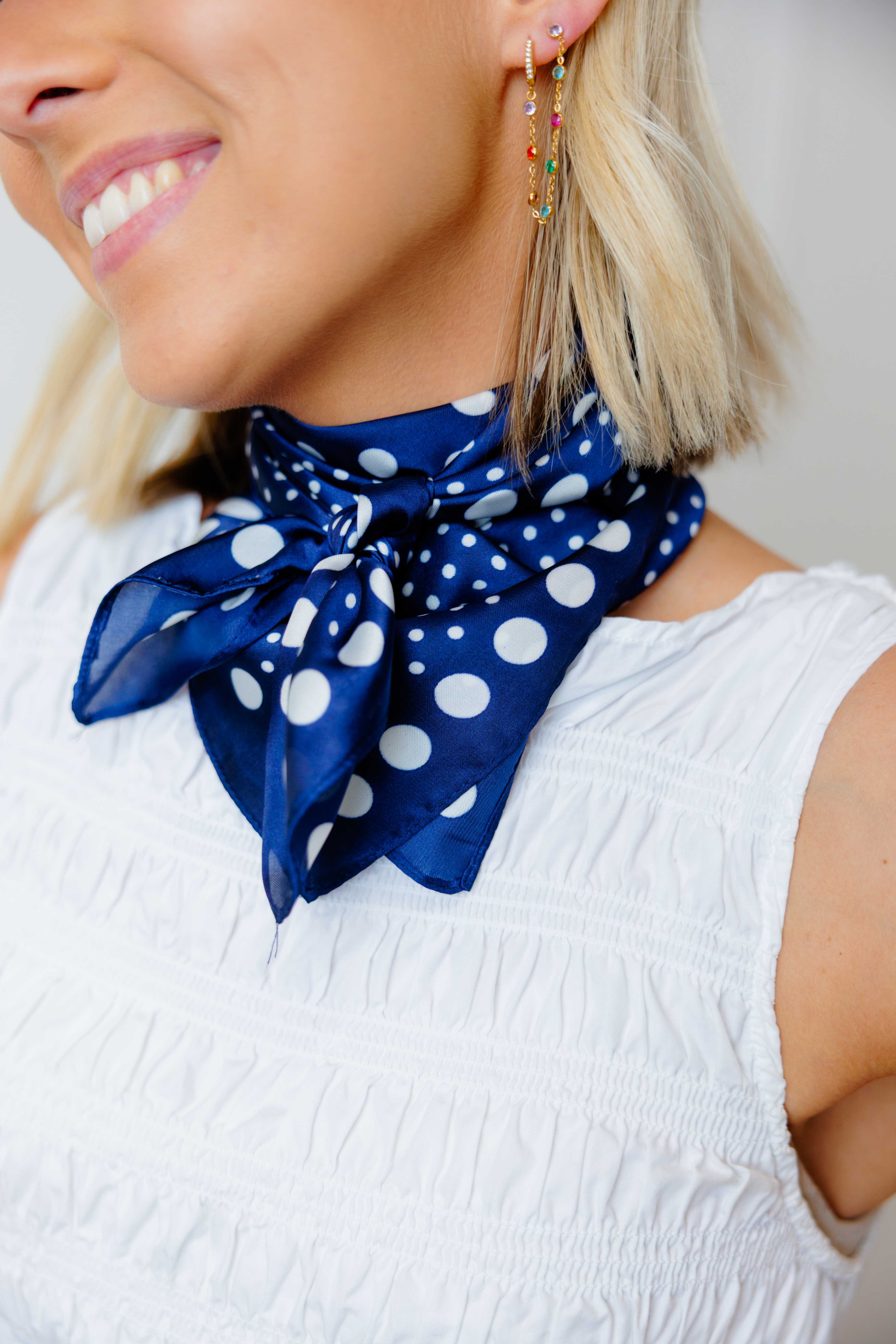 Midnight Dot Scarf