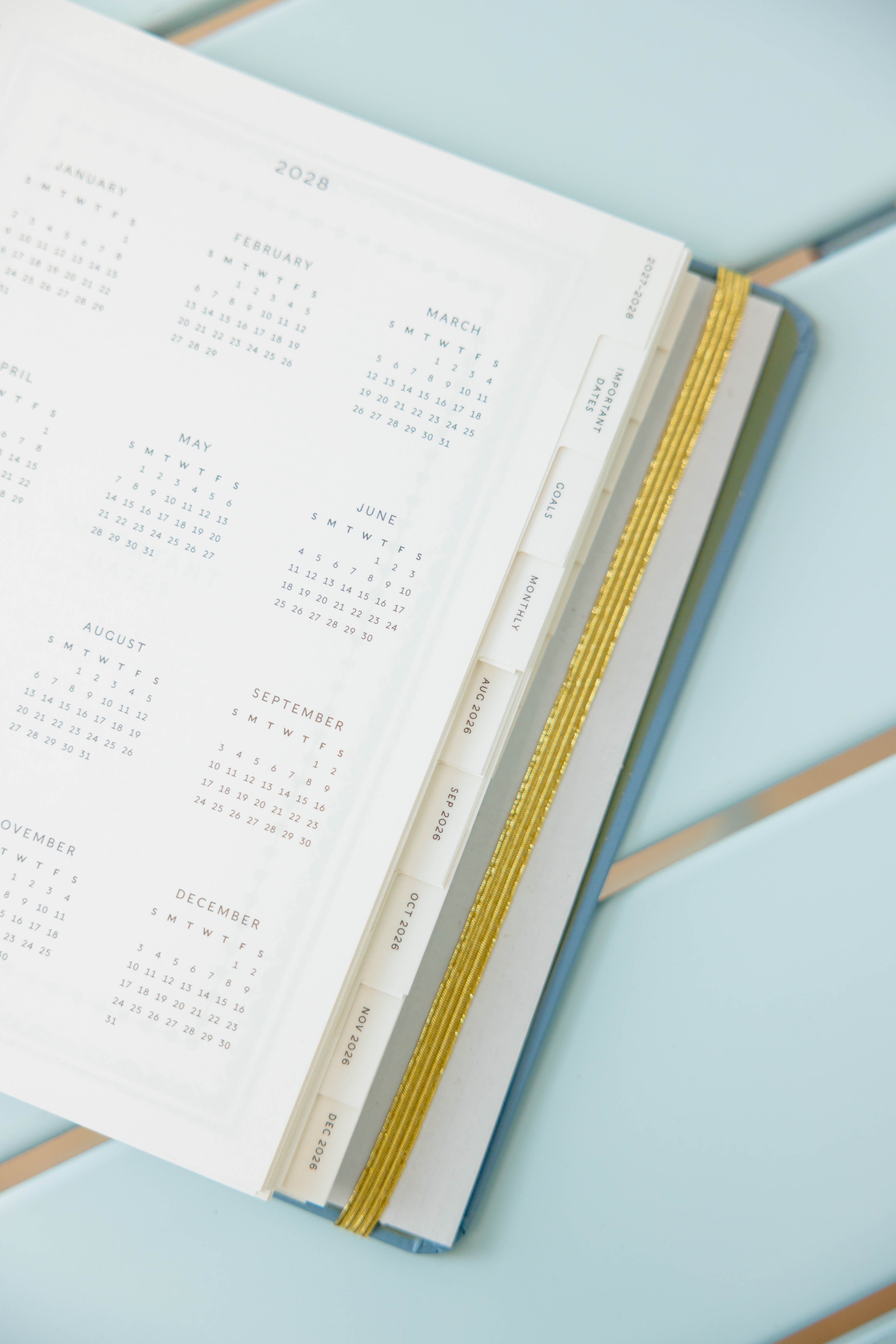 Paisley Stripe 17-Month Academic Sprial Planner