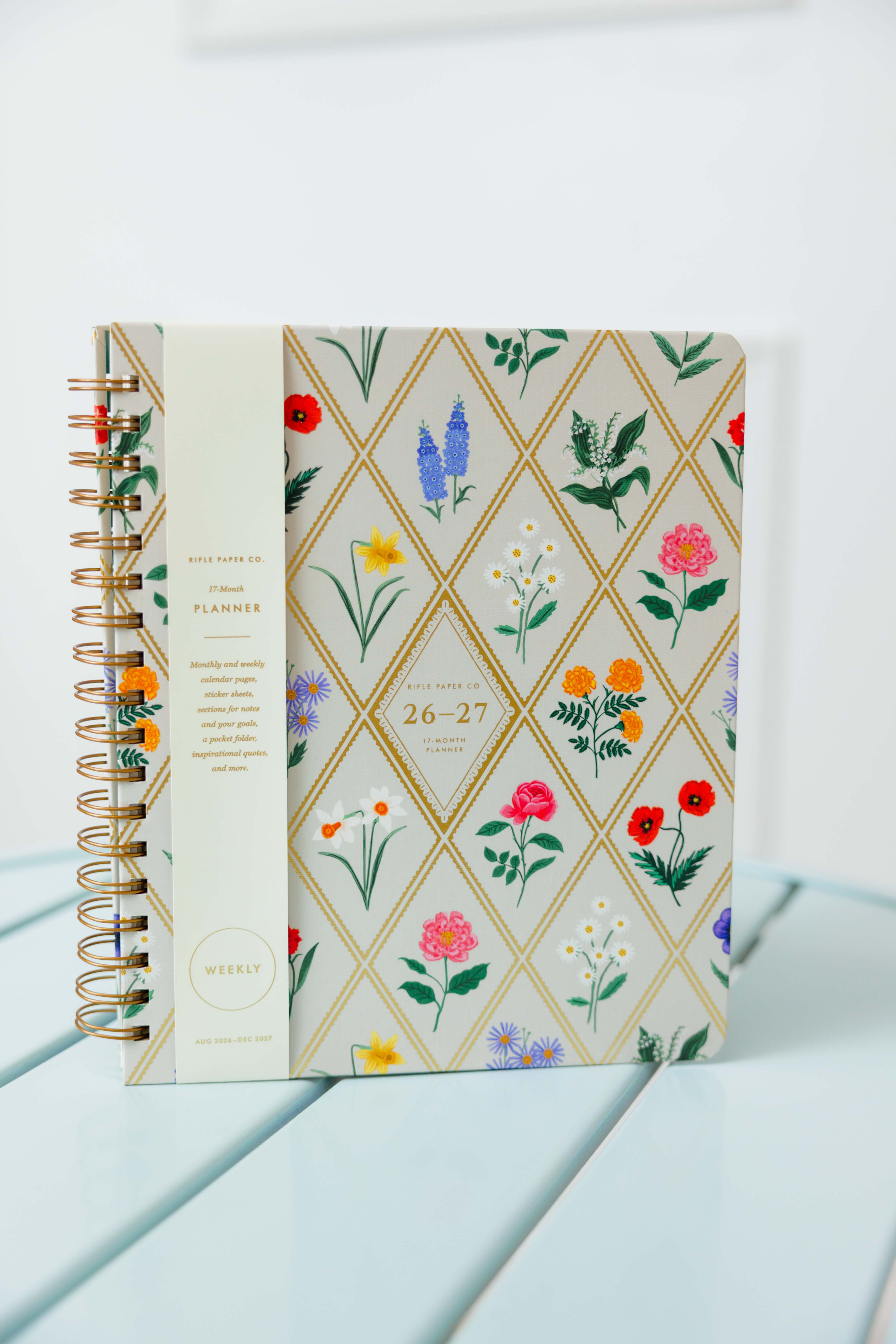 Garden Study 17-Month Academic Spiral Planner