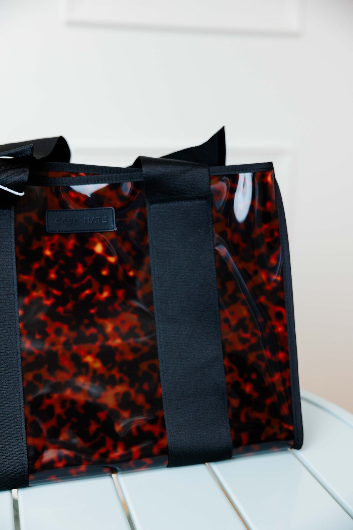 Tortoiseshell Bow Case-Mate Jelly Tote