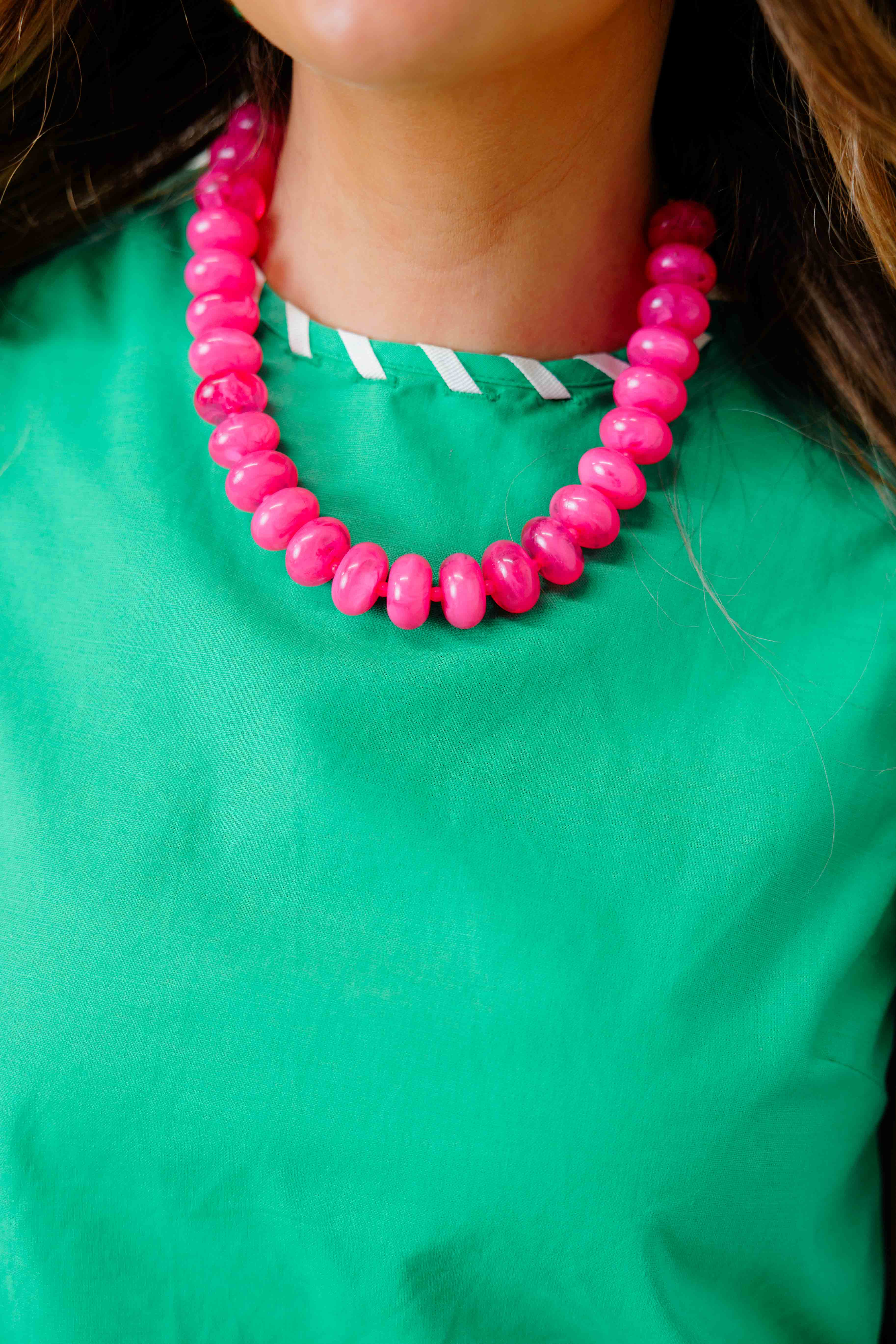 Bubblegum Beaded Necklace