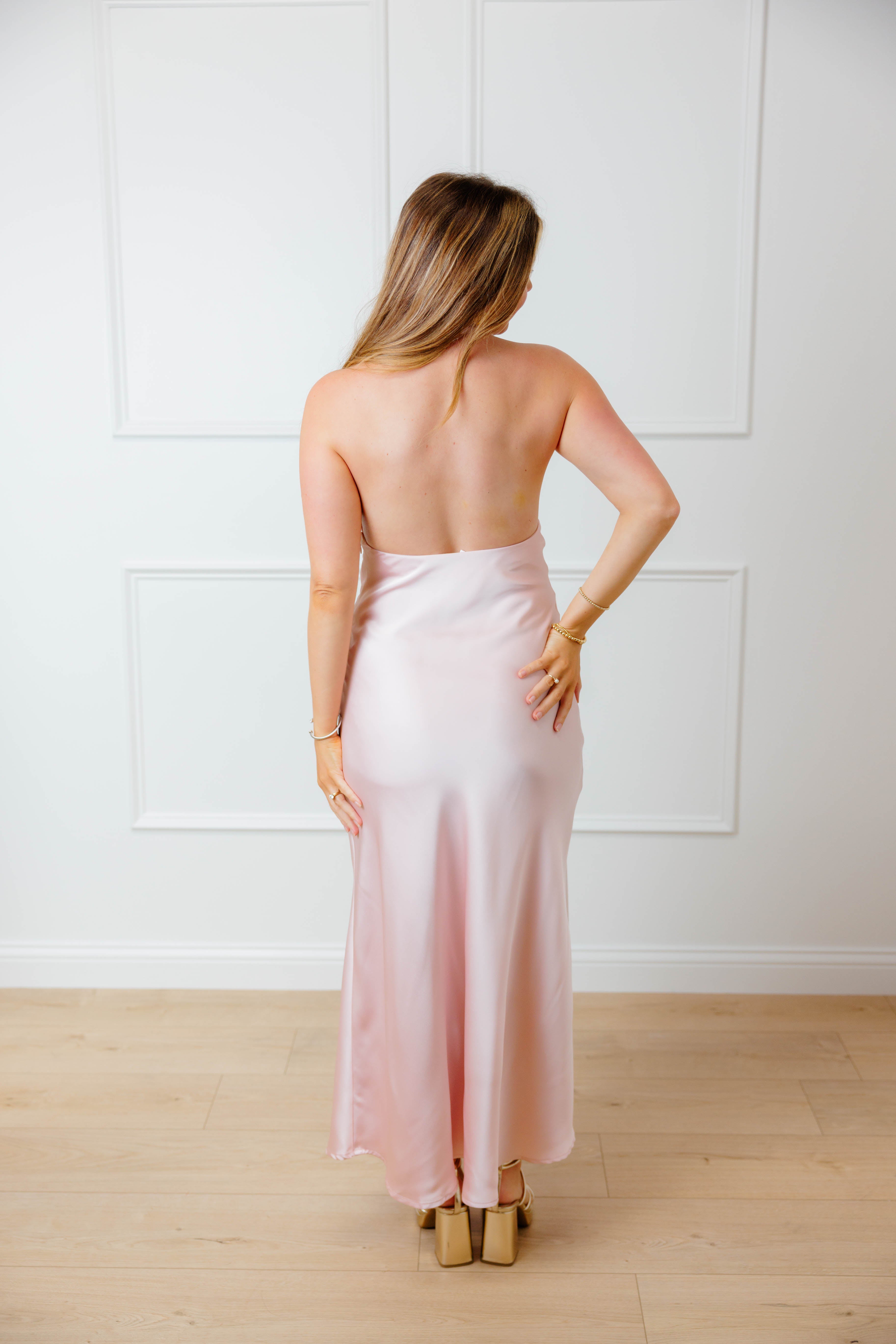 Pink Mermaid Midi Dress