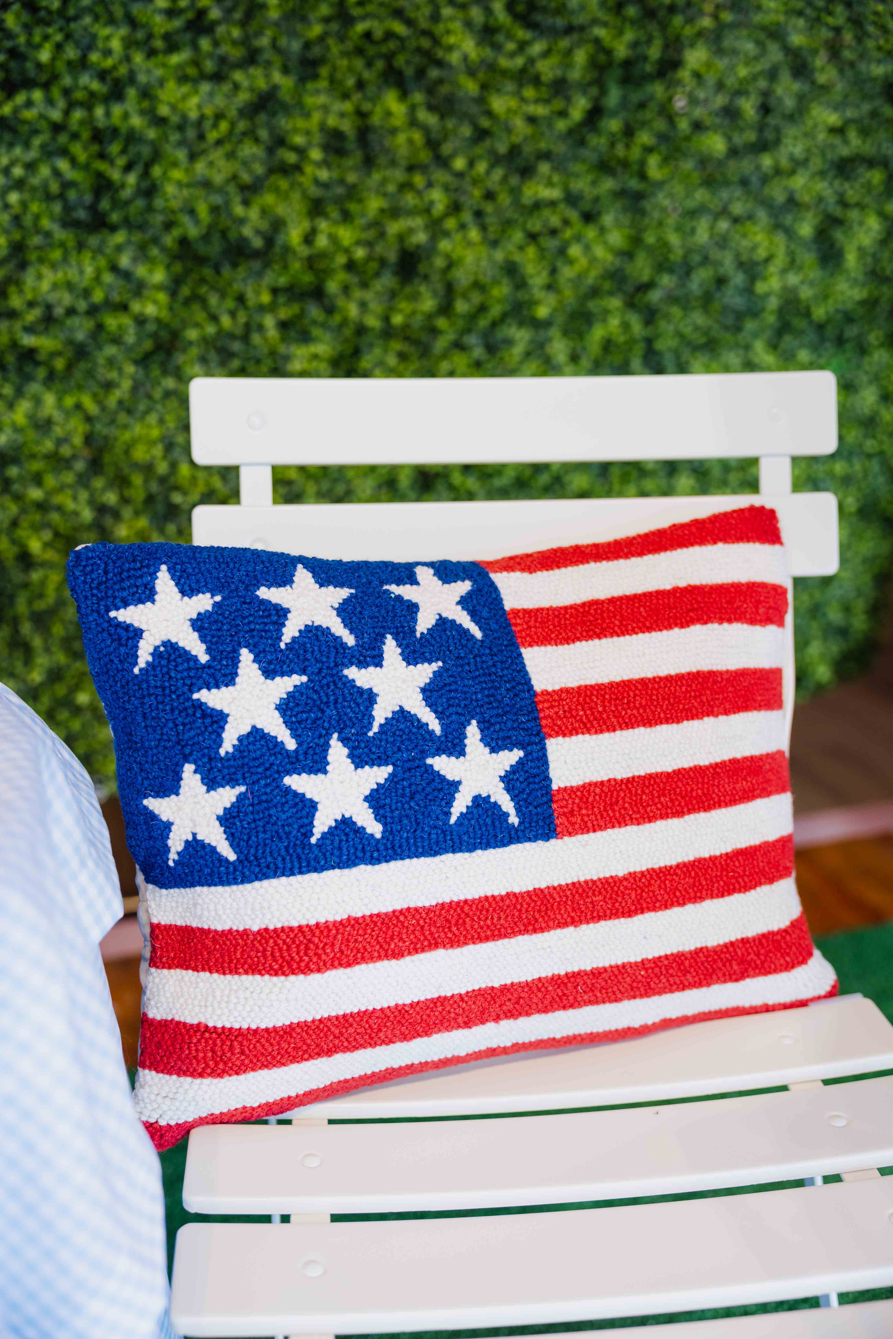 USA Flag Hook Pillow