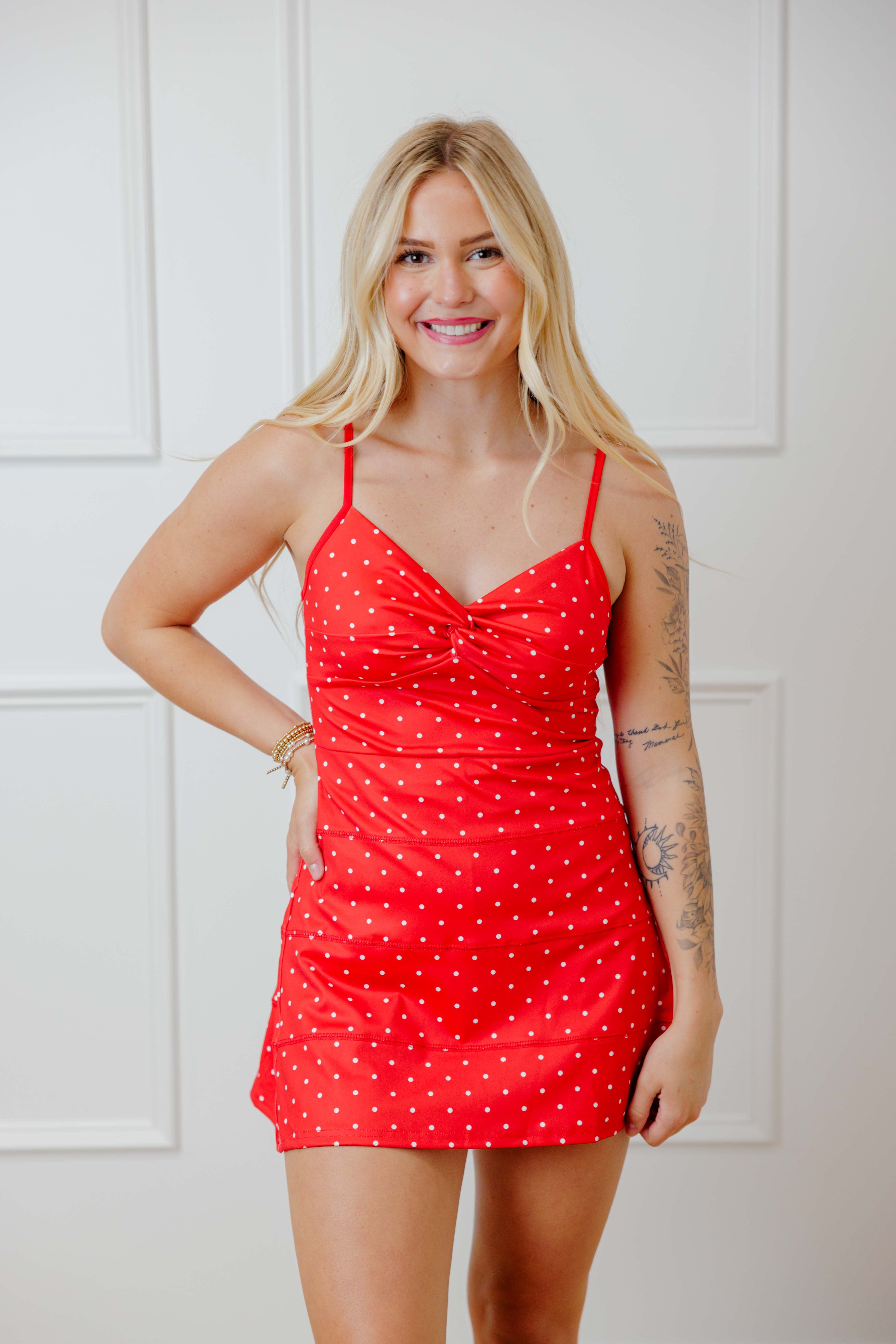Cherry Dot Active Dress