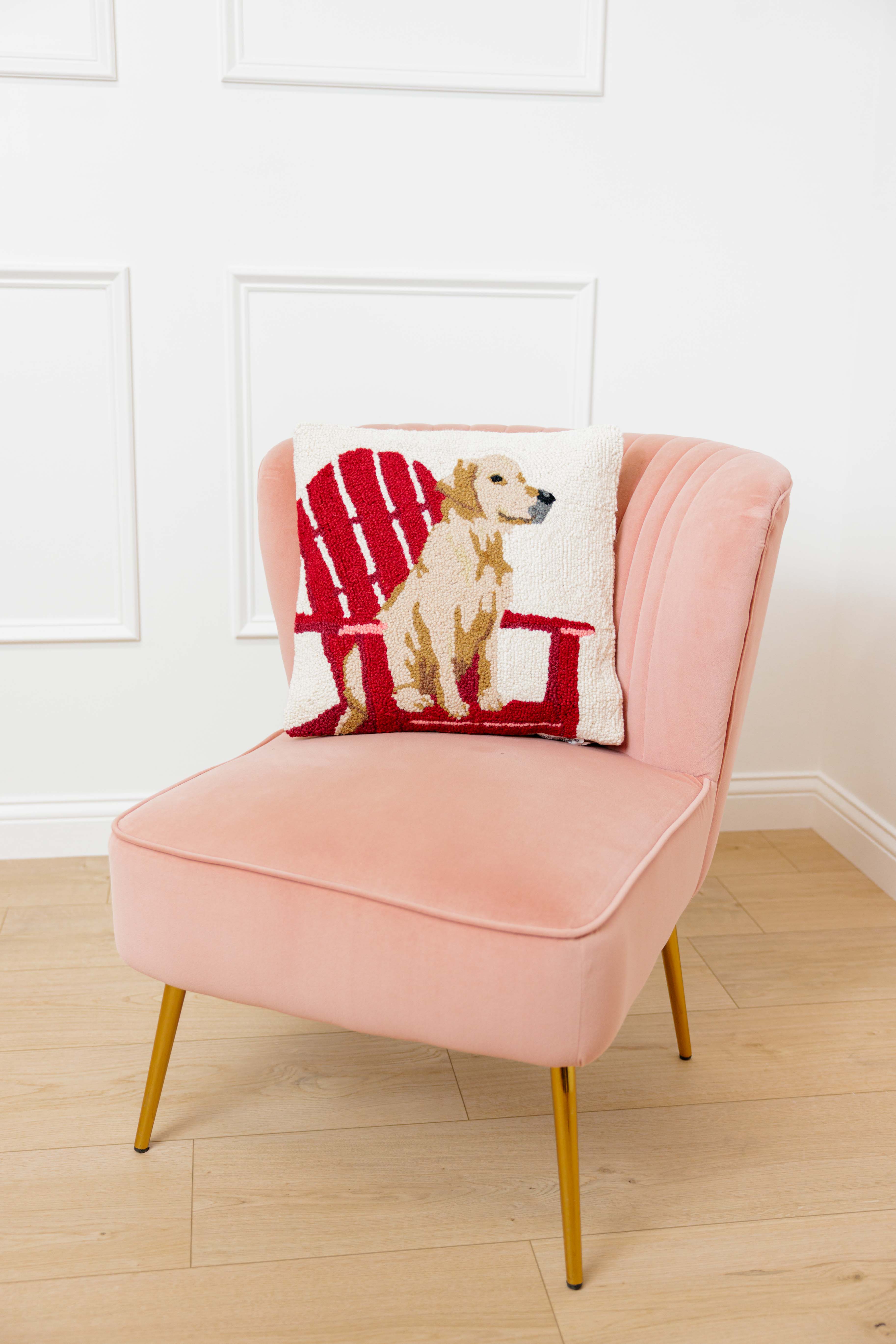 Retriever Dog Chair Pillow