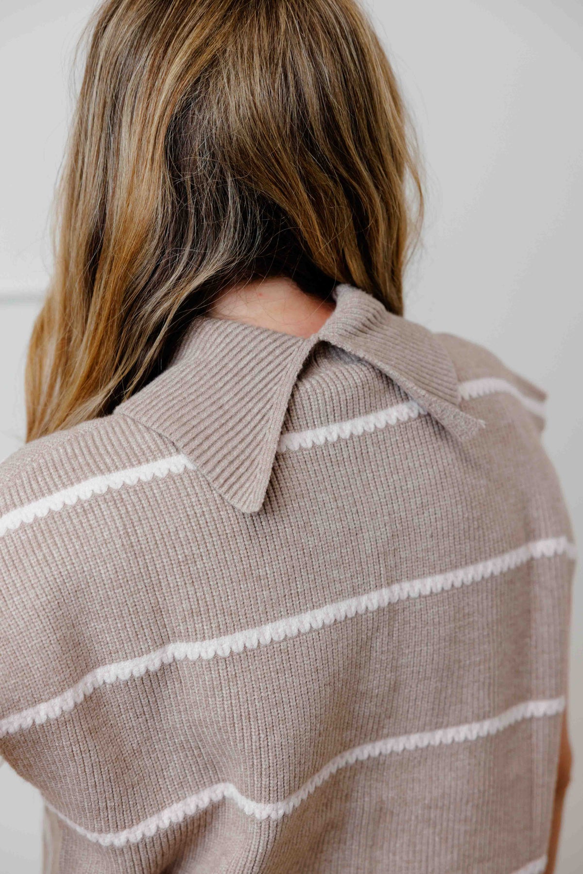 Taupe Knit Sweater Vest