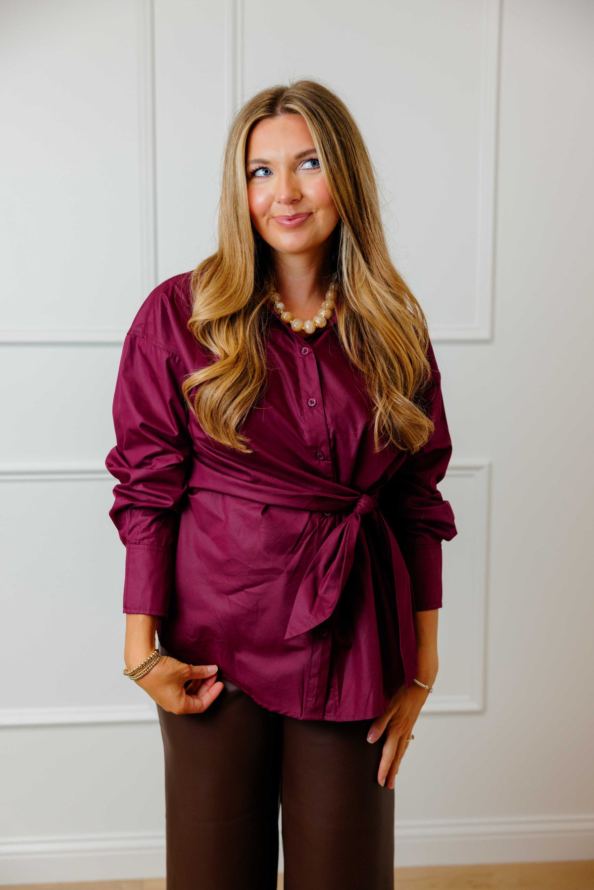 Tie Waist Blouse