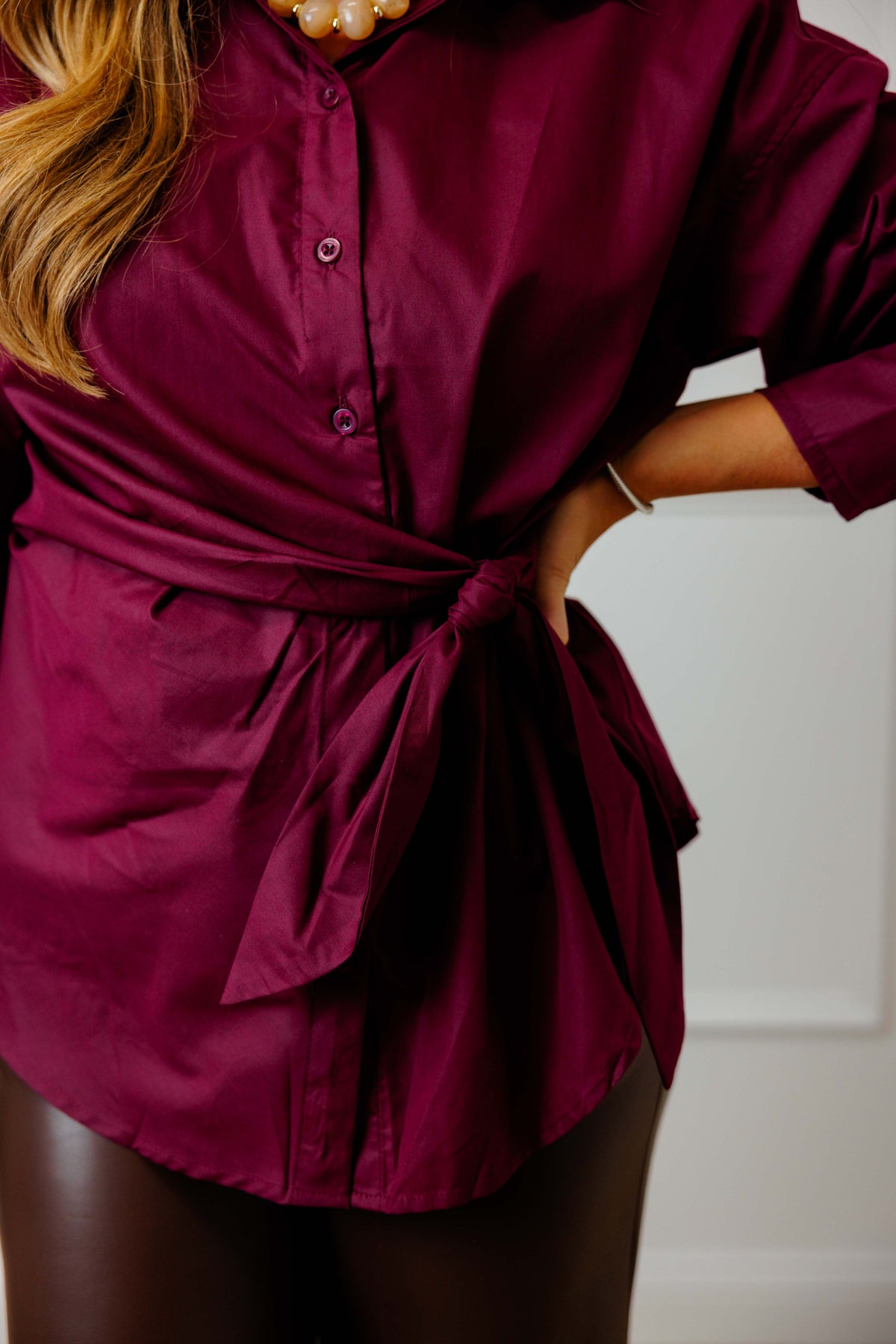 Tie Waist Blouse