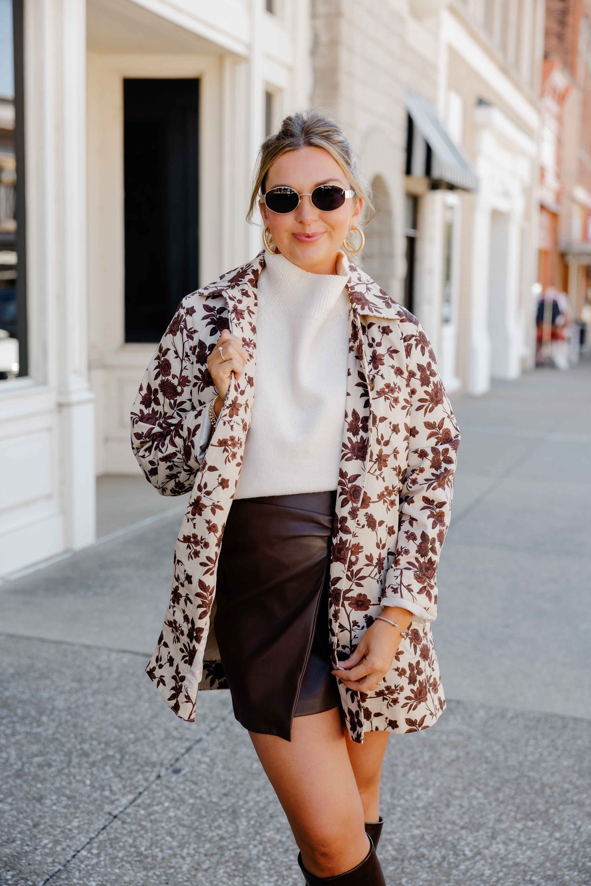 Floral A Line Jacket