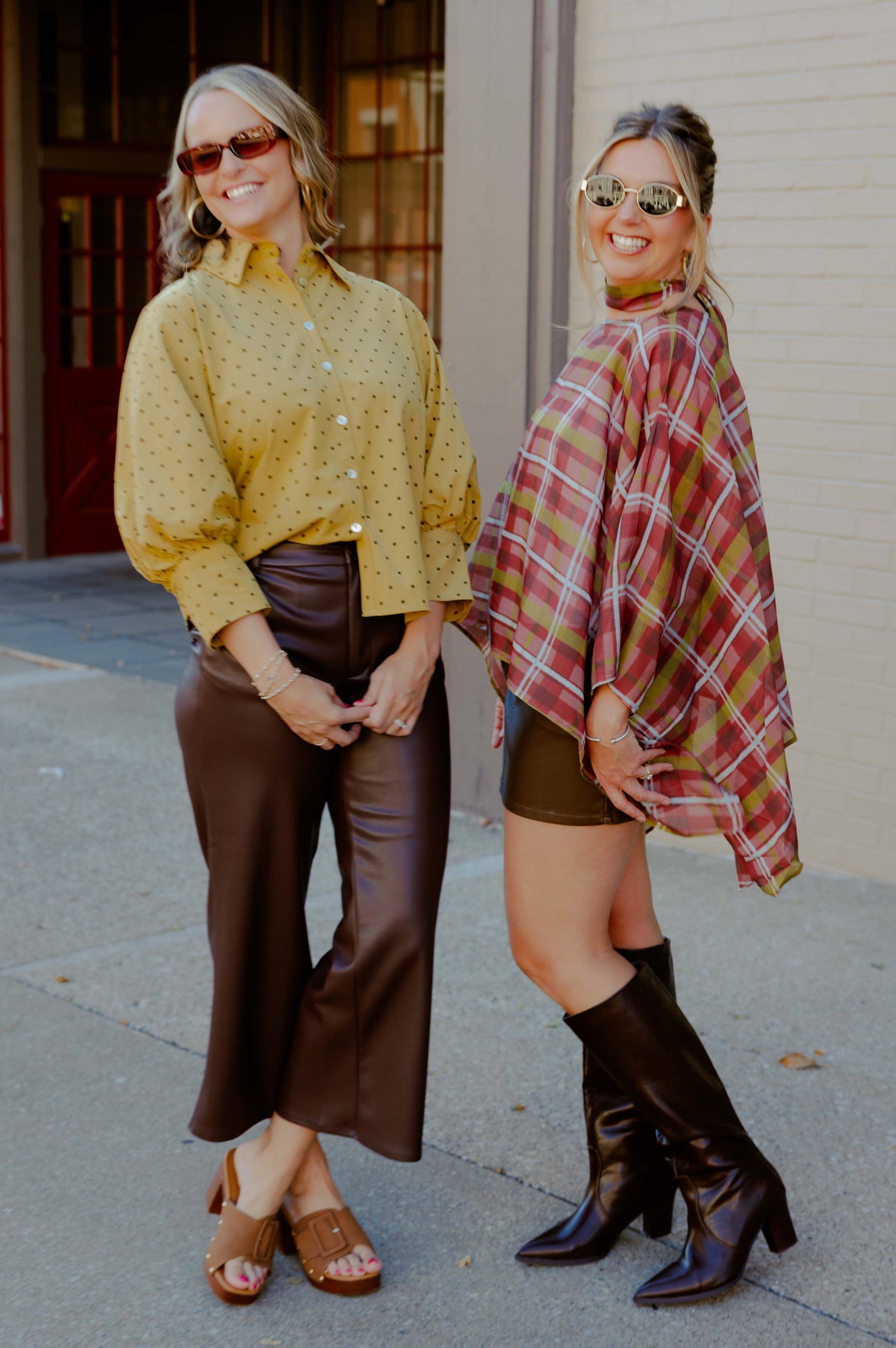 Mustard Dot Blouse