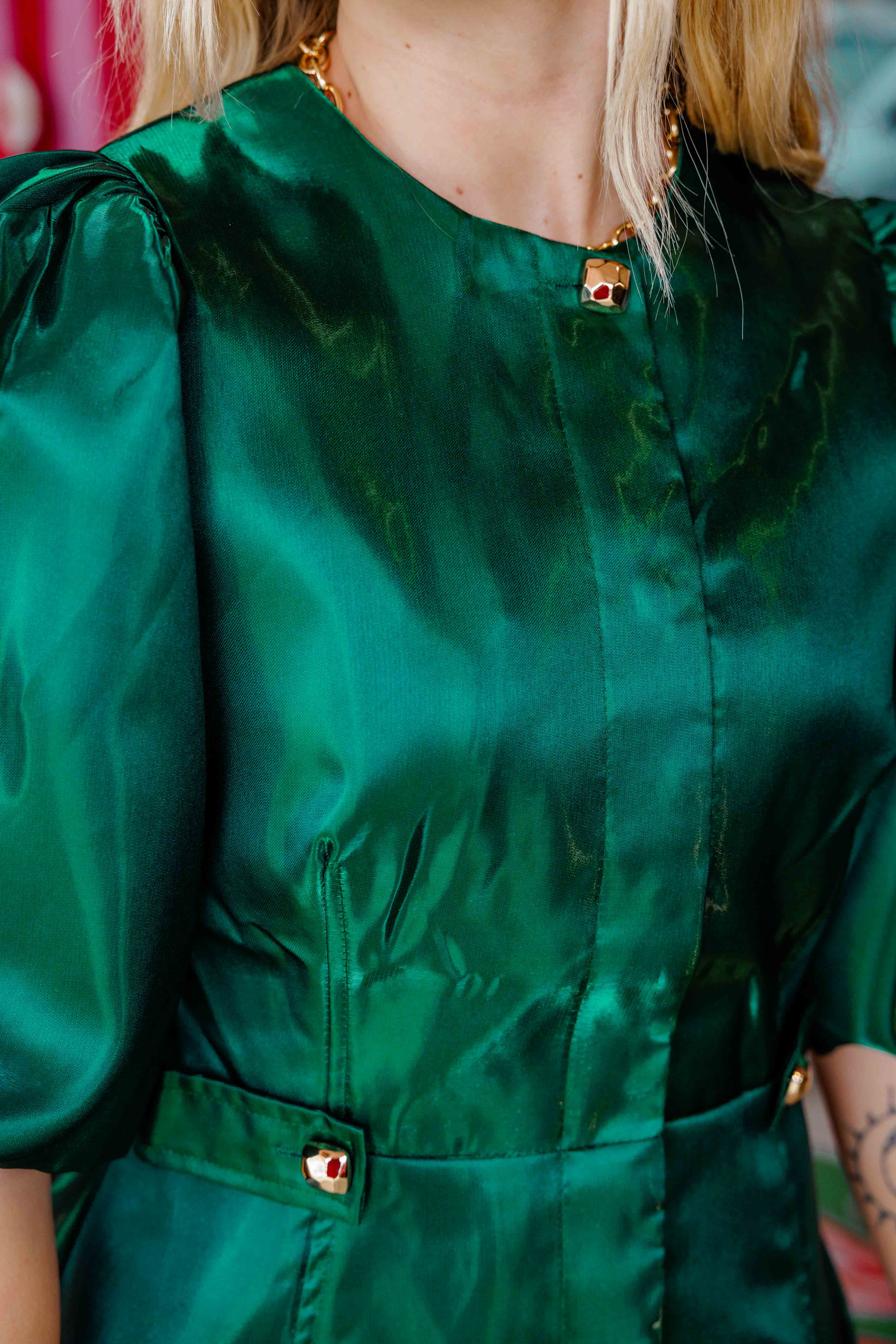 Green Christmas Party Dress