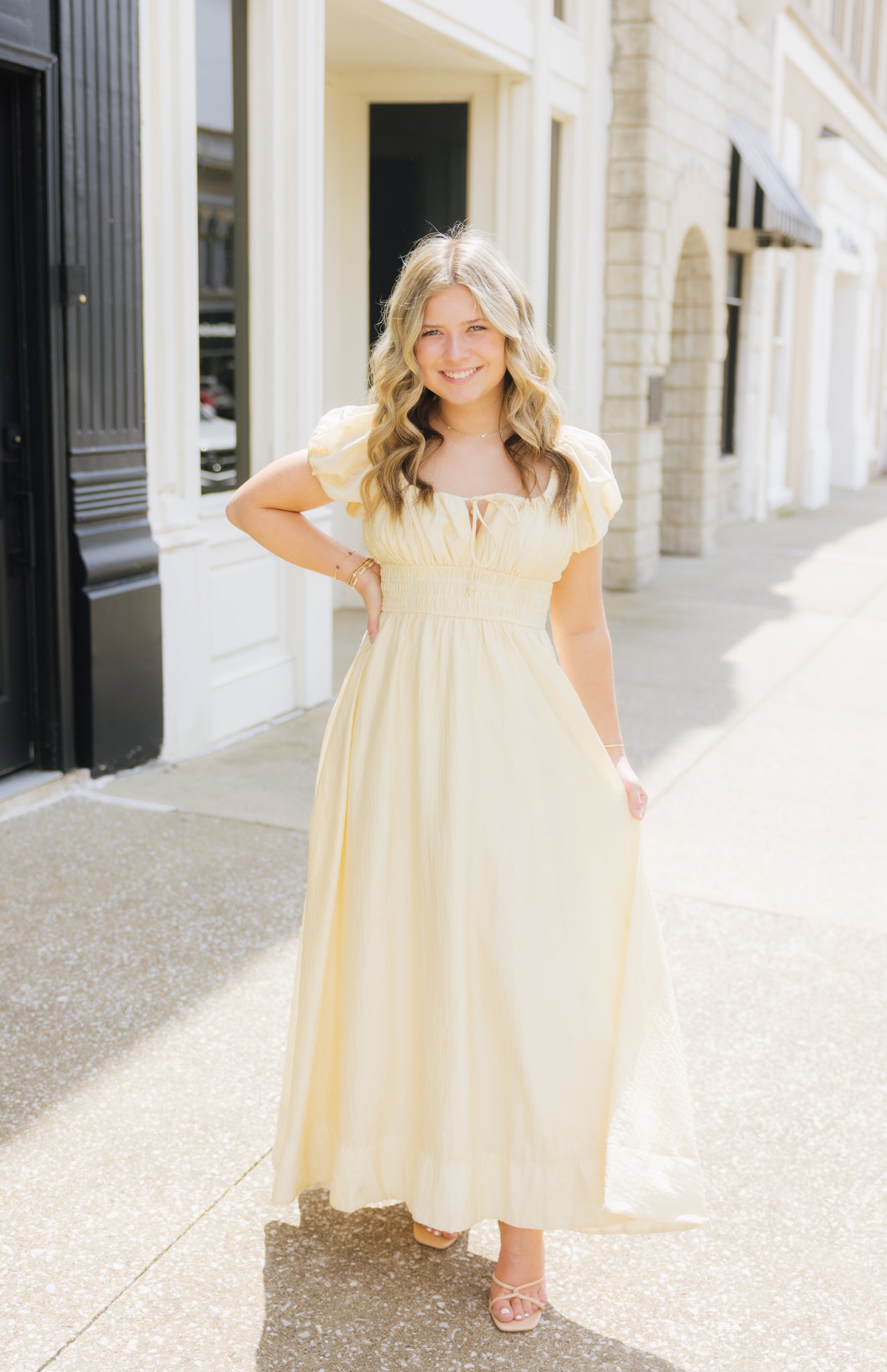 Butter Ruched Maxi Dress