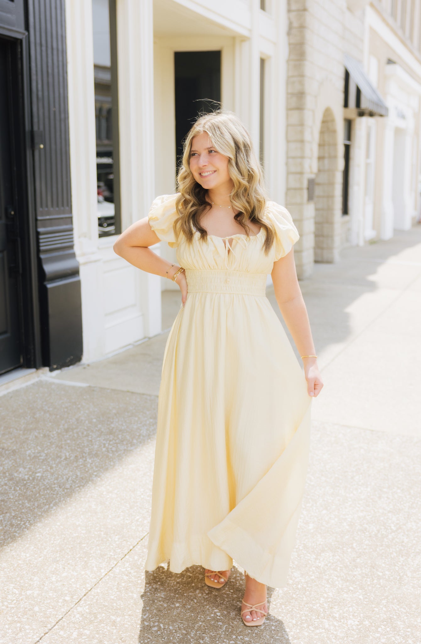 Butter Ruched Maxi Dress