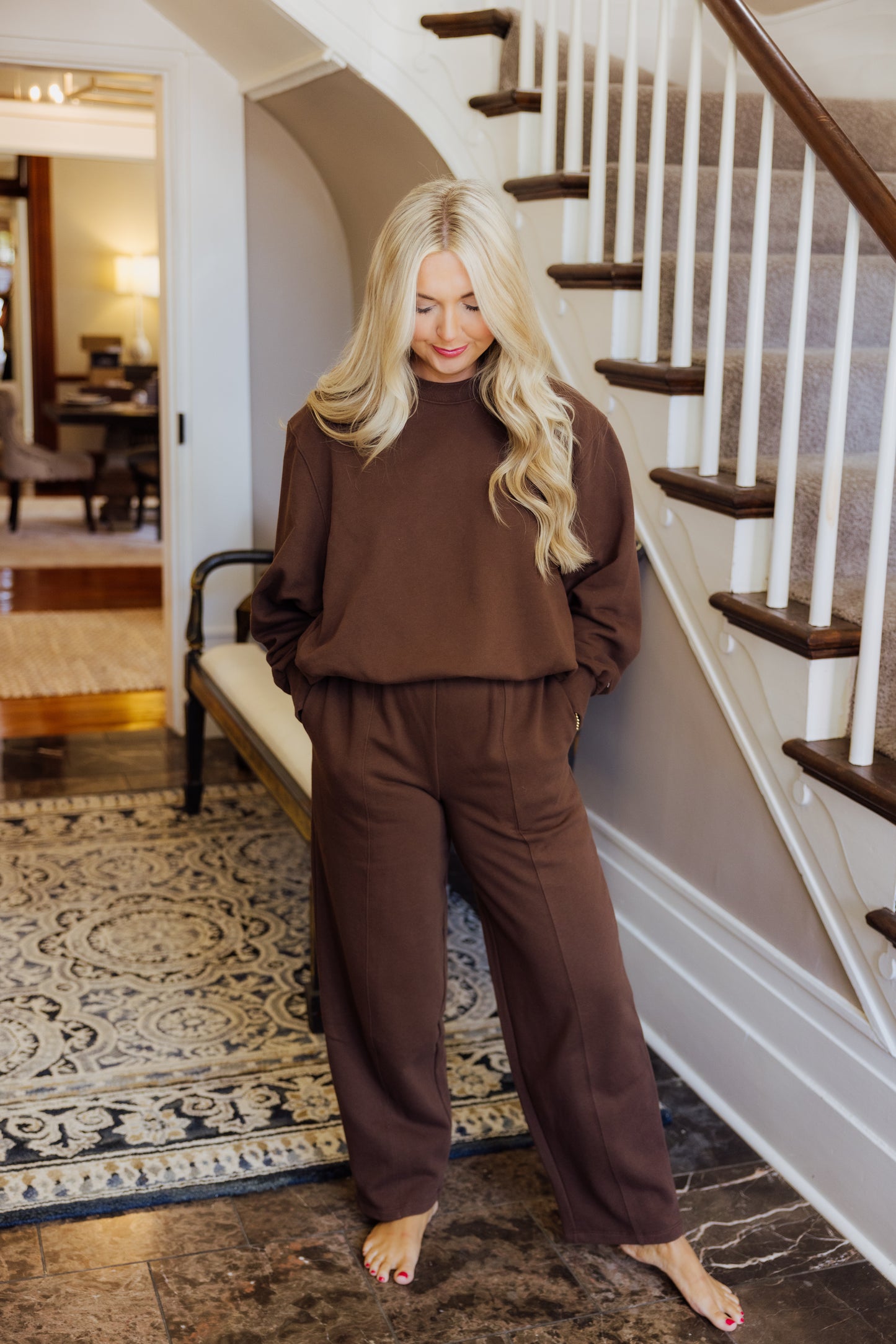 Chocolate Bubble Sweat Set