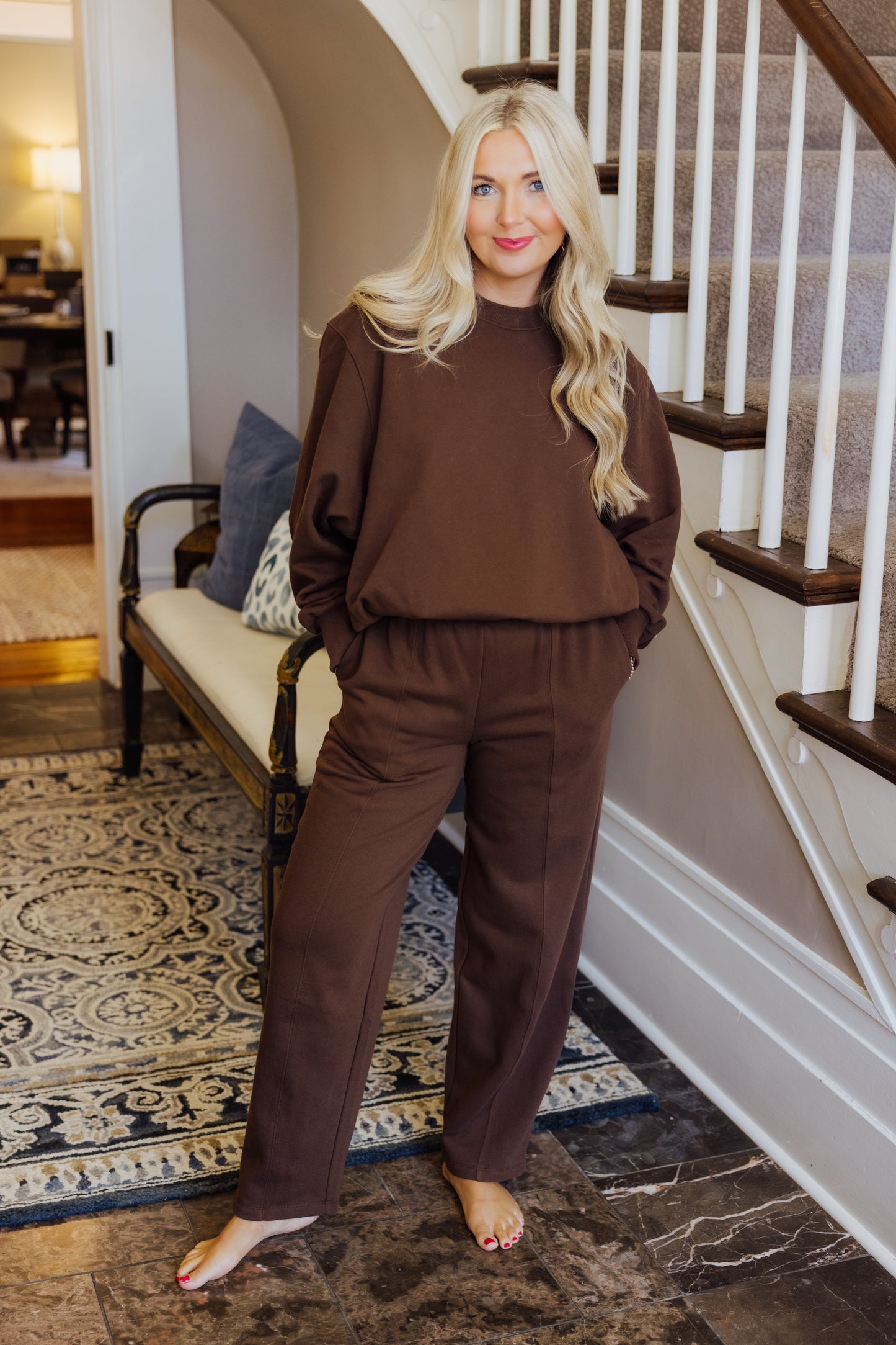Chocolate Bubble Sweat Set