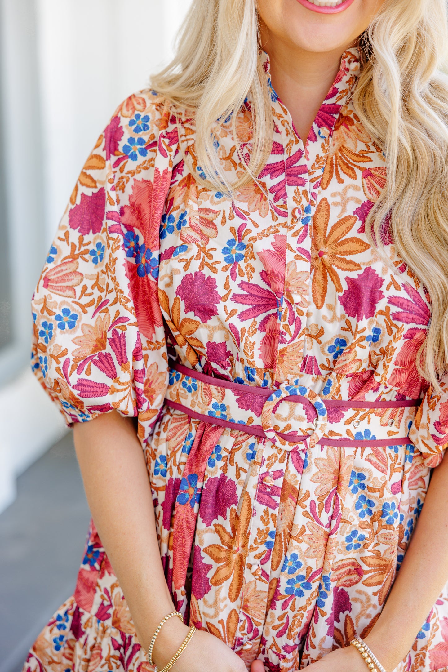 Faith Floral Belt Dress