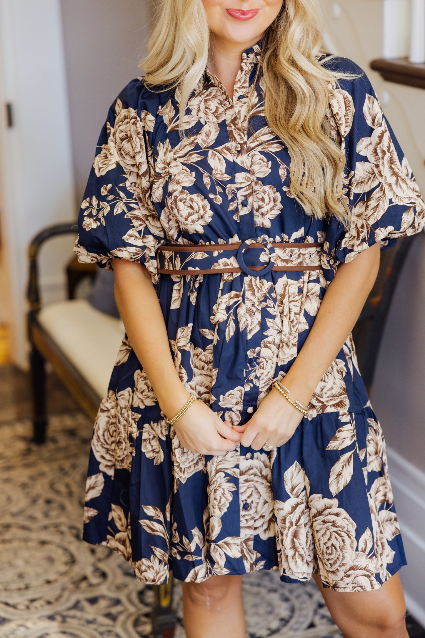 Faith Floral Belt Dress