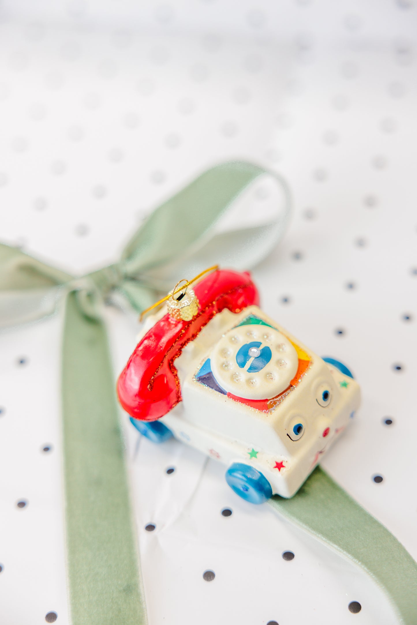 Vintage Toy Phone Ornament