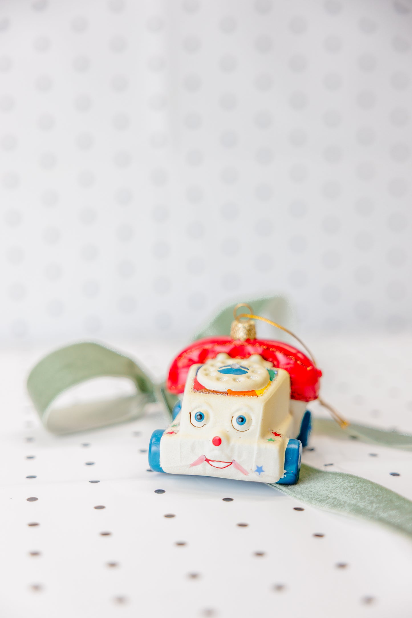 Vintage Toy Phone Ornament
