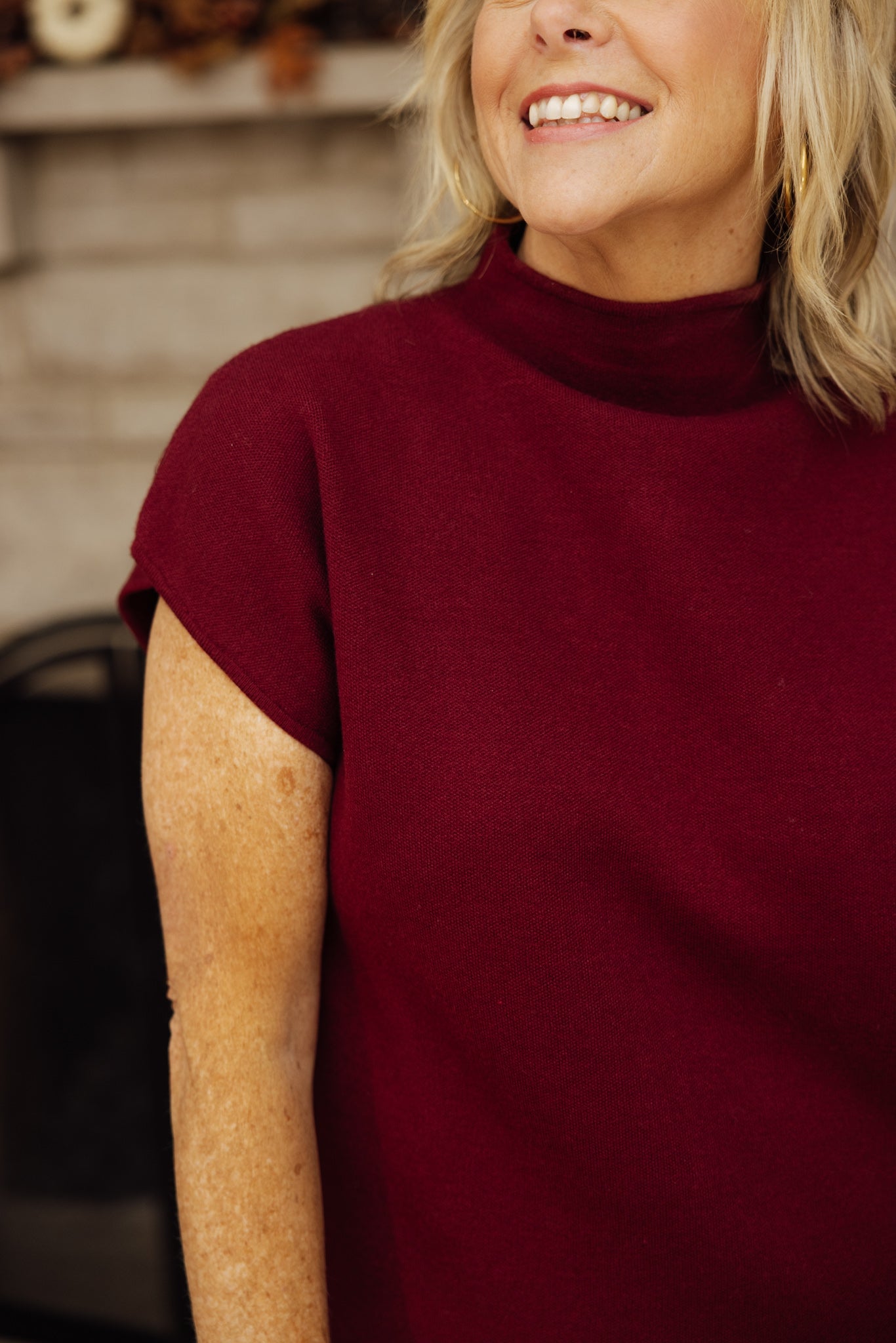 Mock Neck Knit Dress