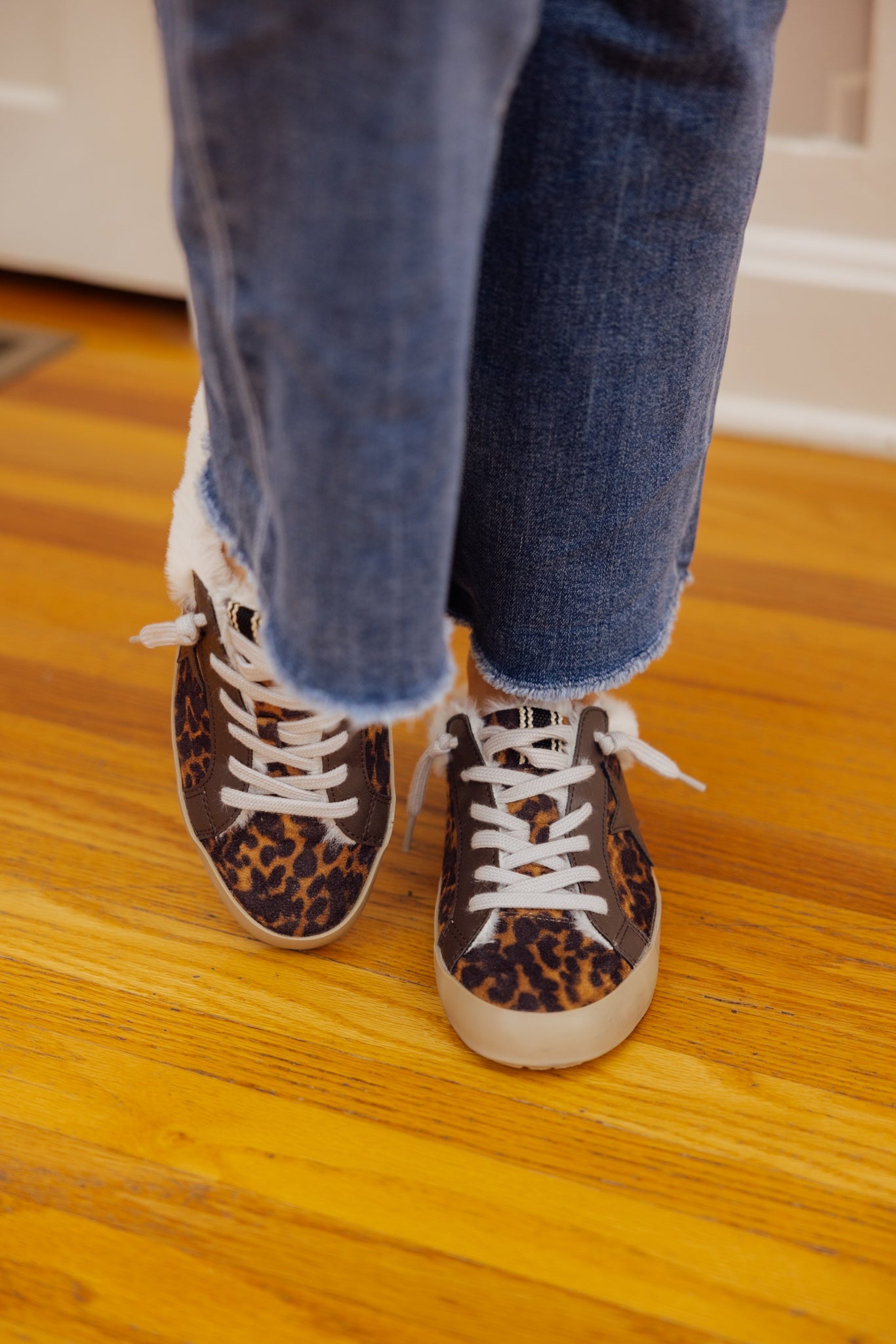 Pinah Leopard Mule Sneaker