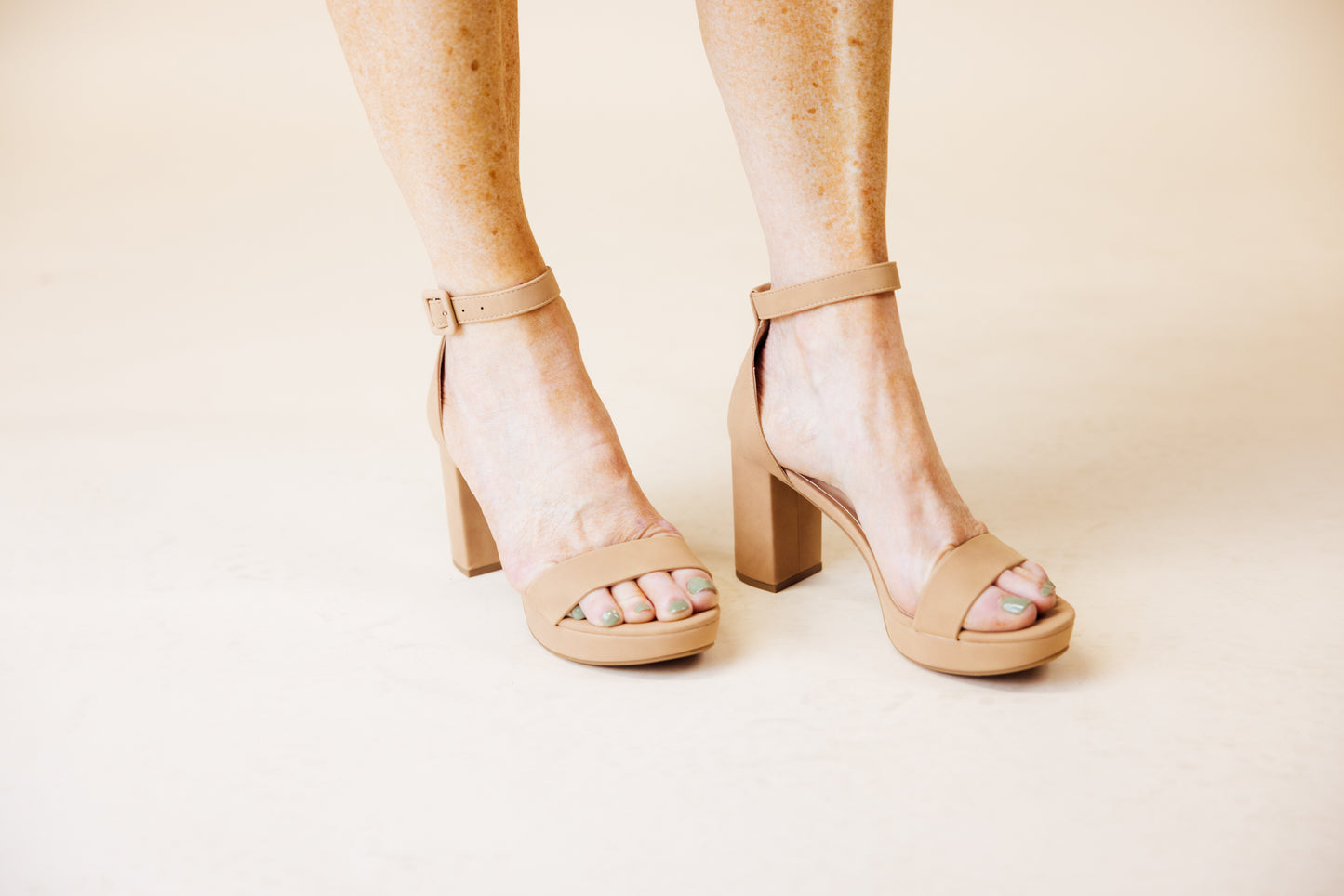 Nude Basic Block Heel