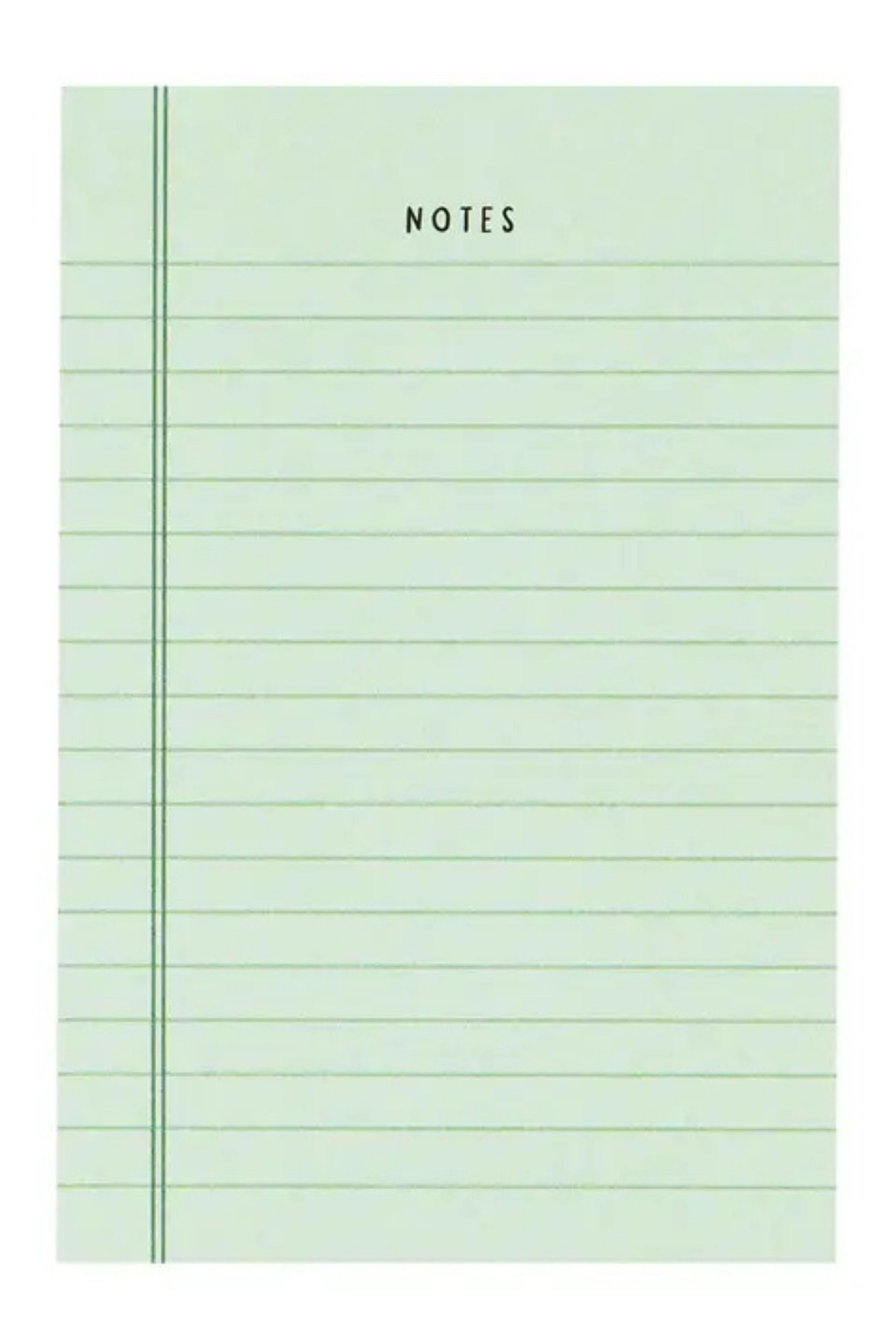 Green Notes Notepad