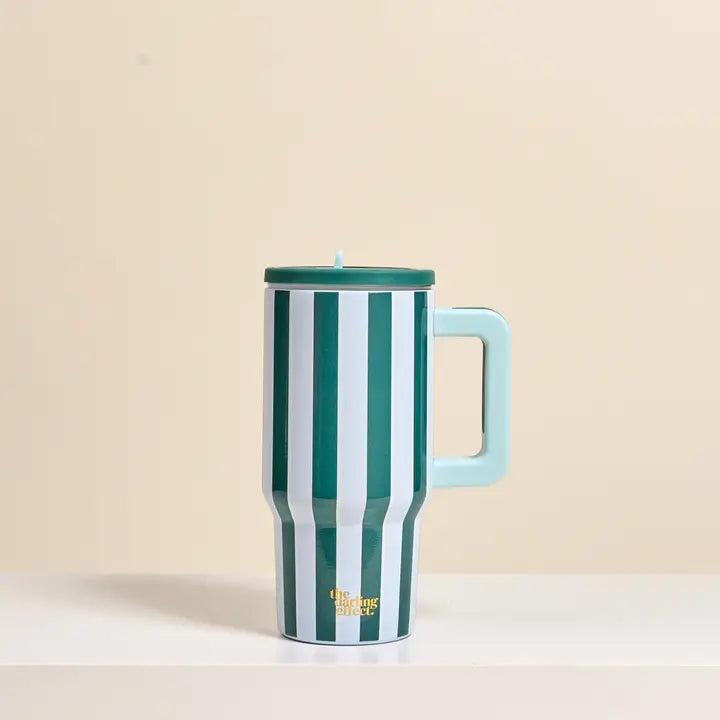 Sicily Stripes Flip Straw Tumbler