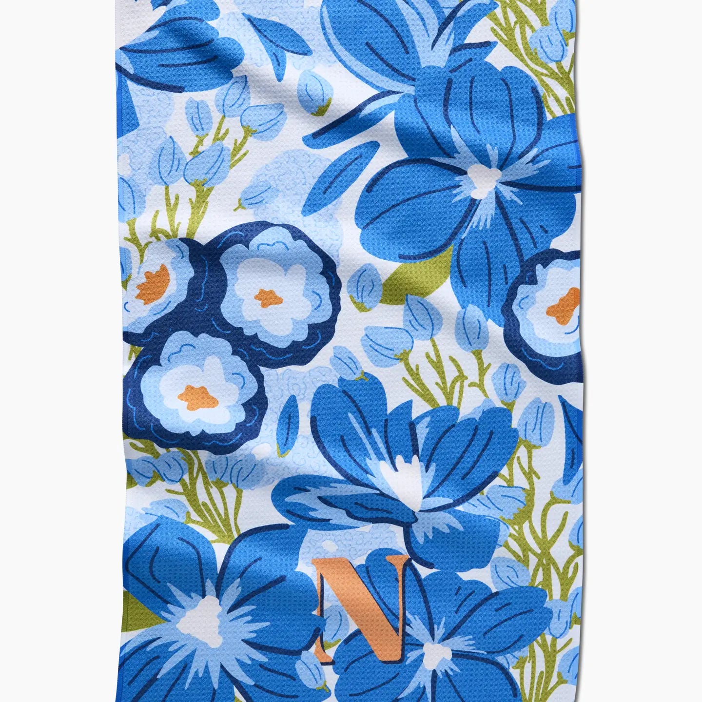 Monogram Floral Tea Towel N