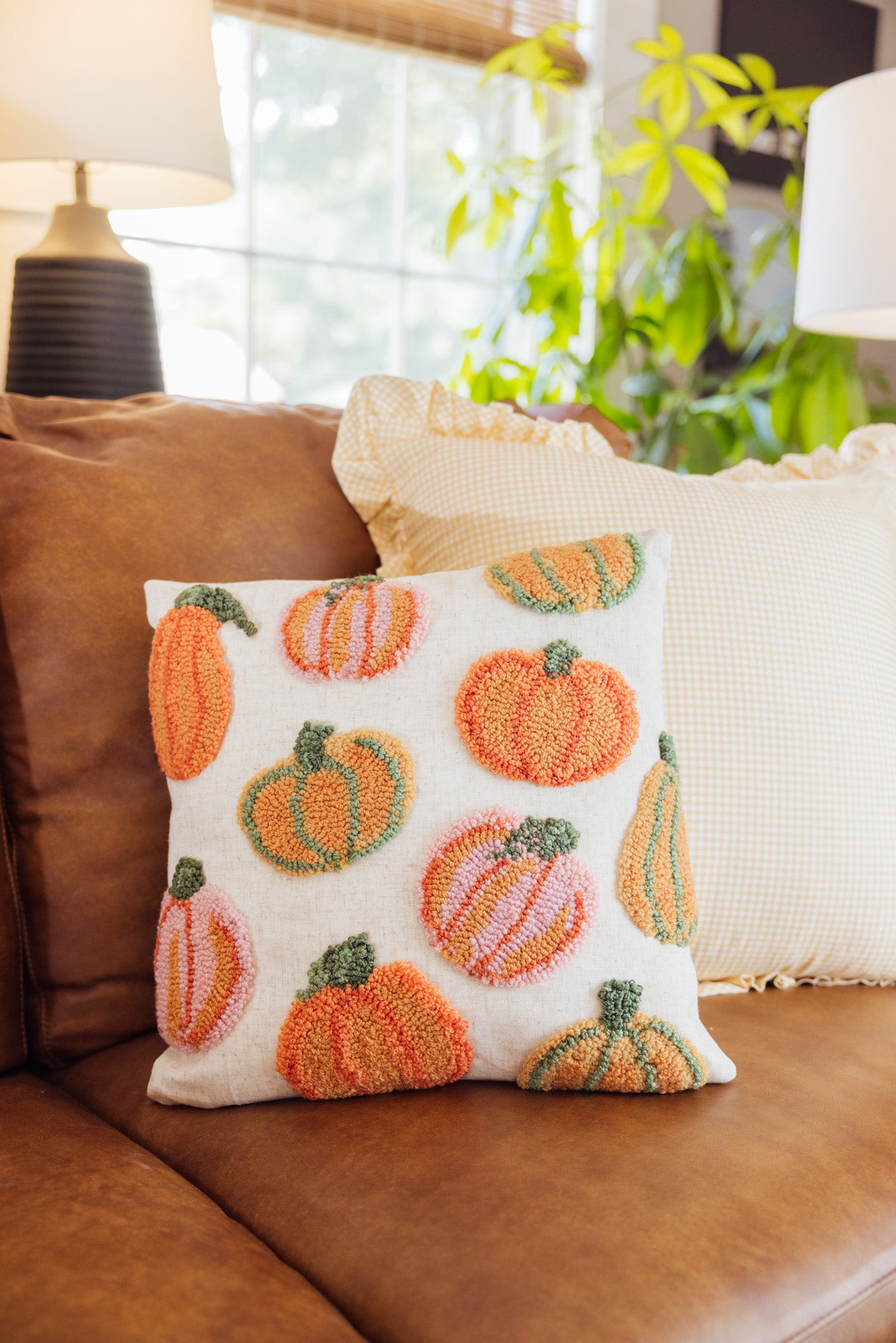 Pumpkins All Over Pillow