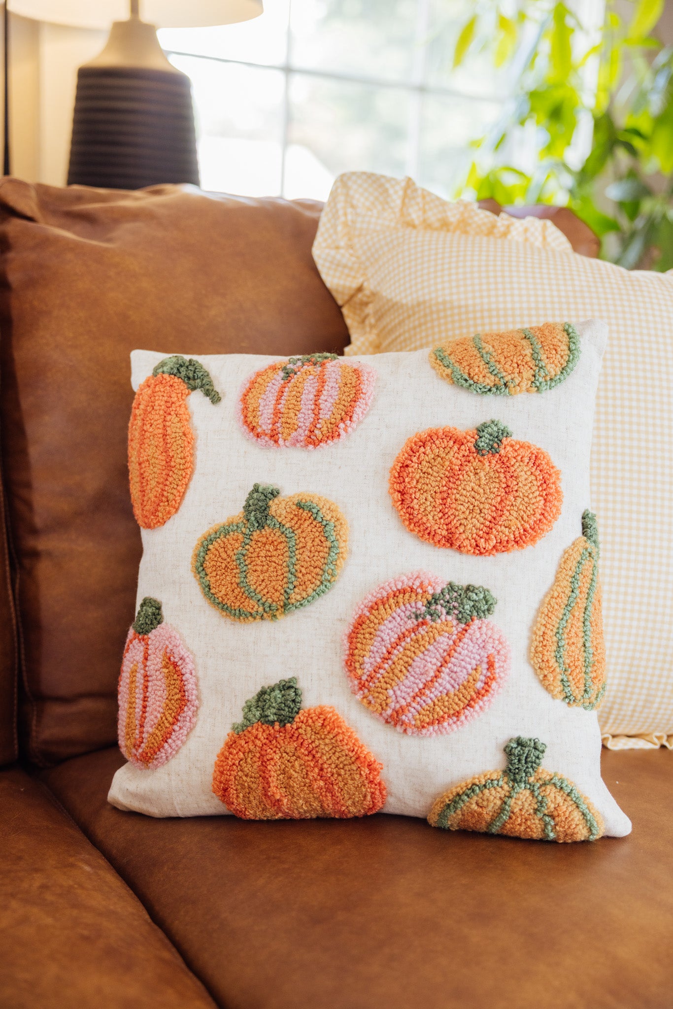 Pumpkins All Over Pillow