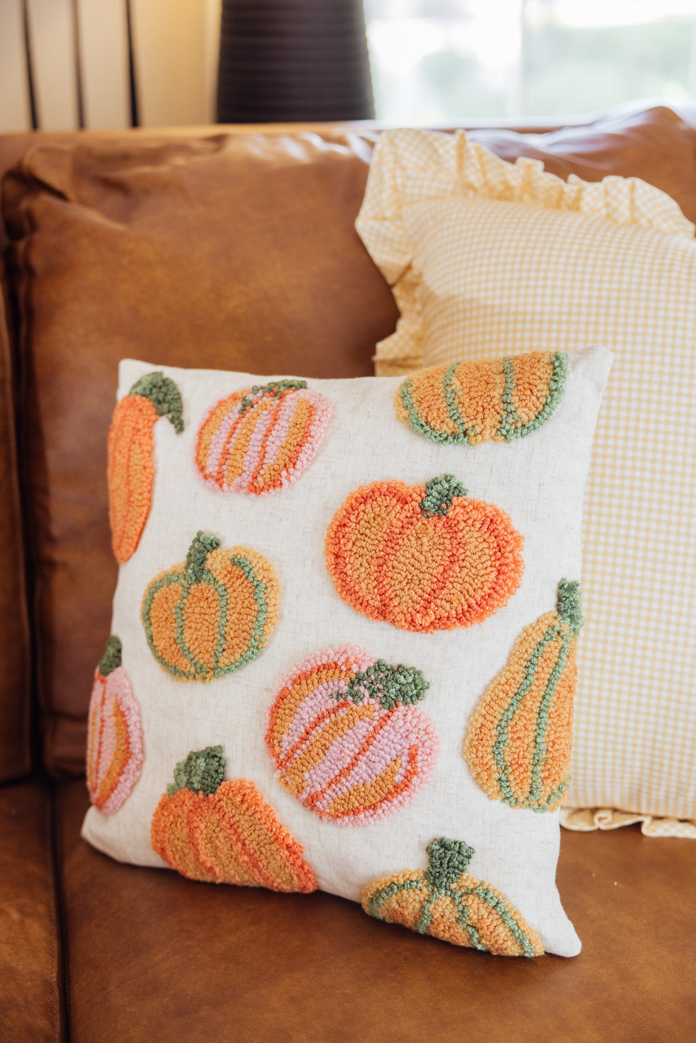 Pumpkins All Over Pillow