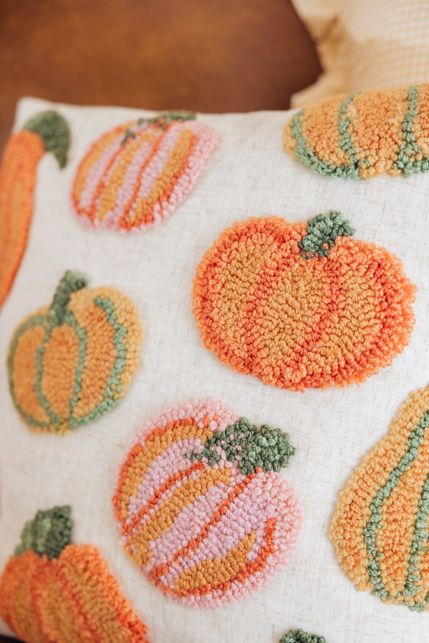 Pumpkins All Over Pillow