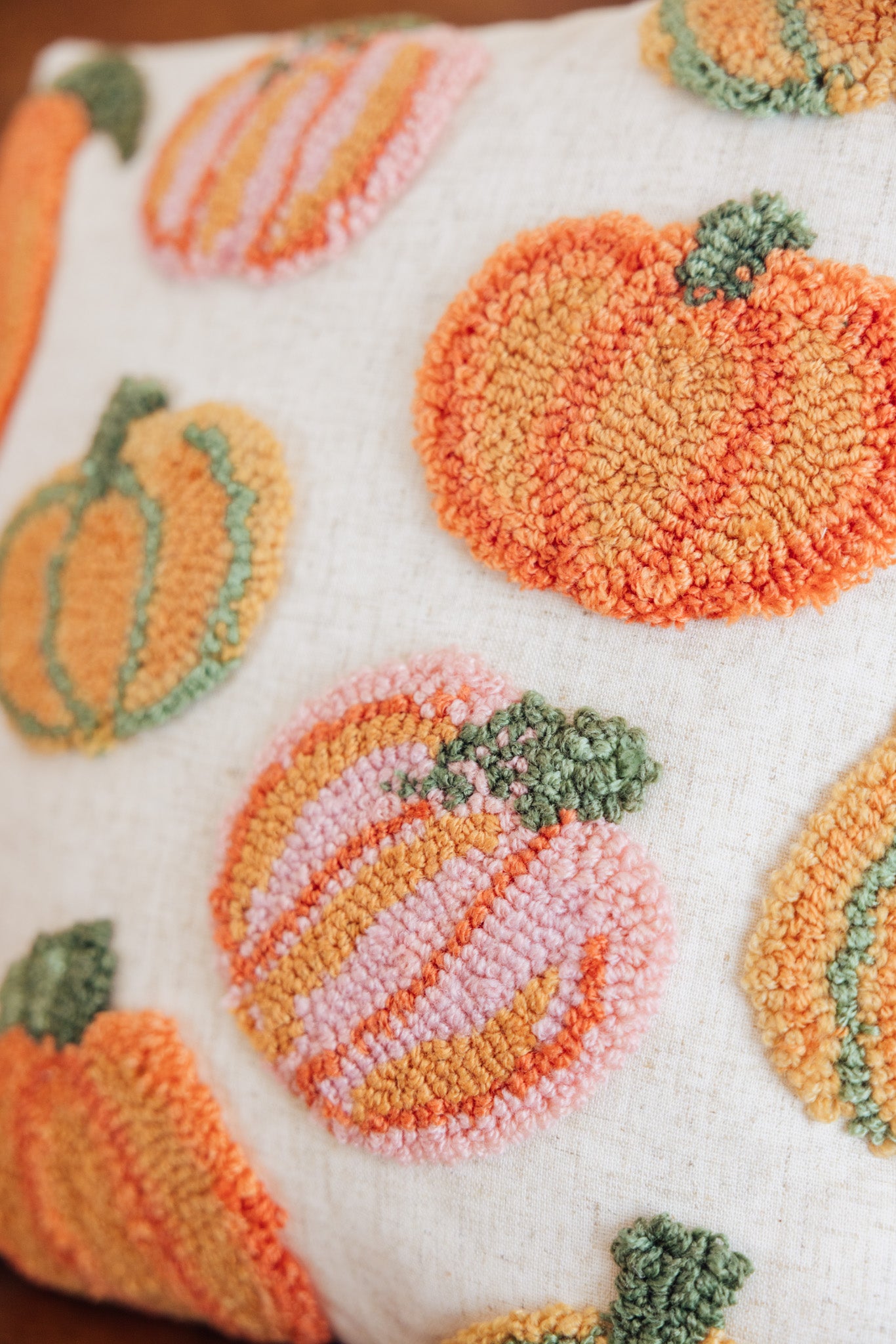 Pumpkins All Over Pillow
