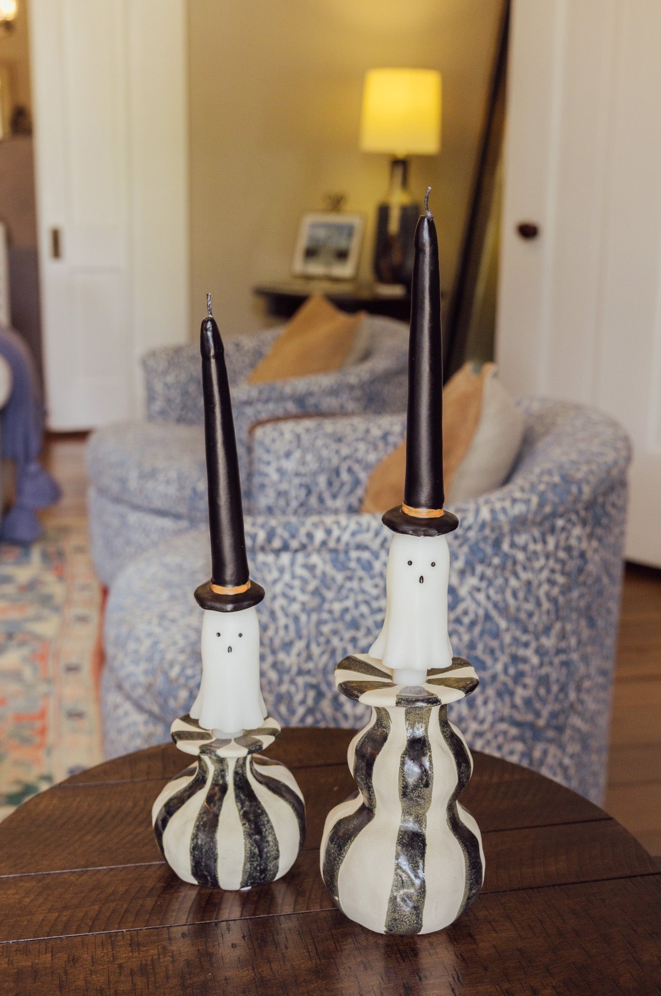Witchy Ghost Taper Candle Set