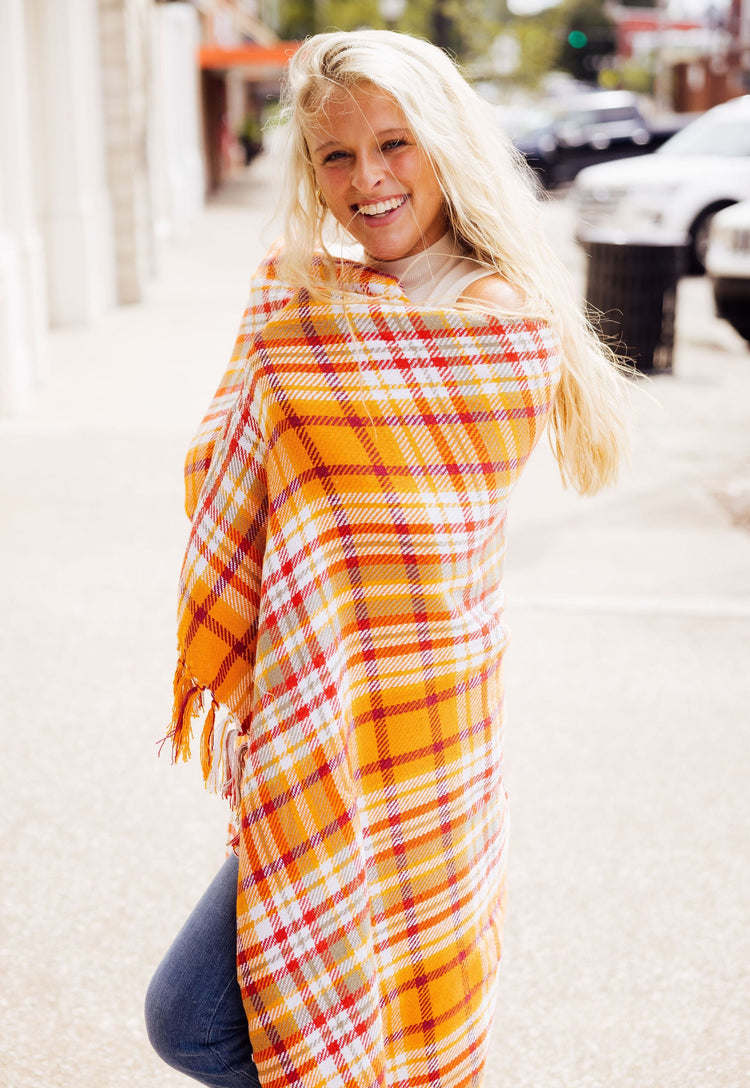 Harvest Briar Plaid Throw