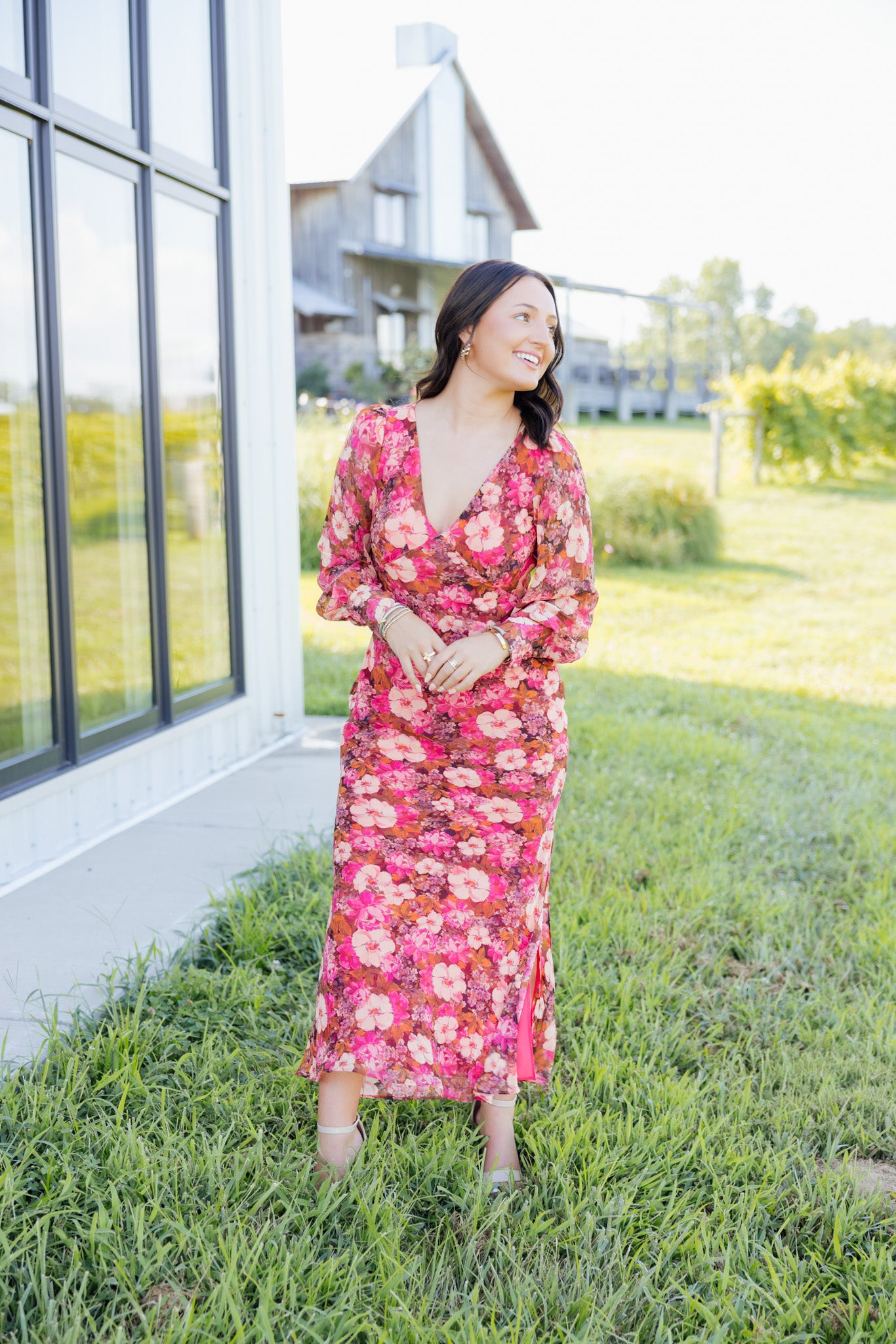 Rose Floral Maxi Dress