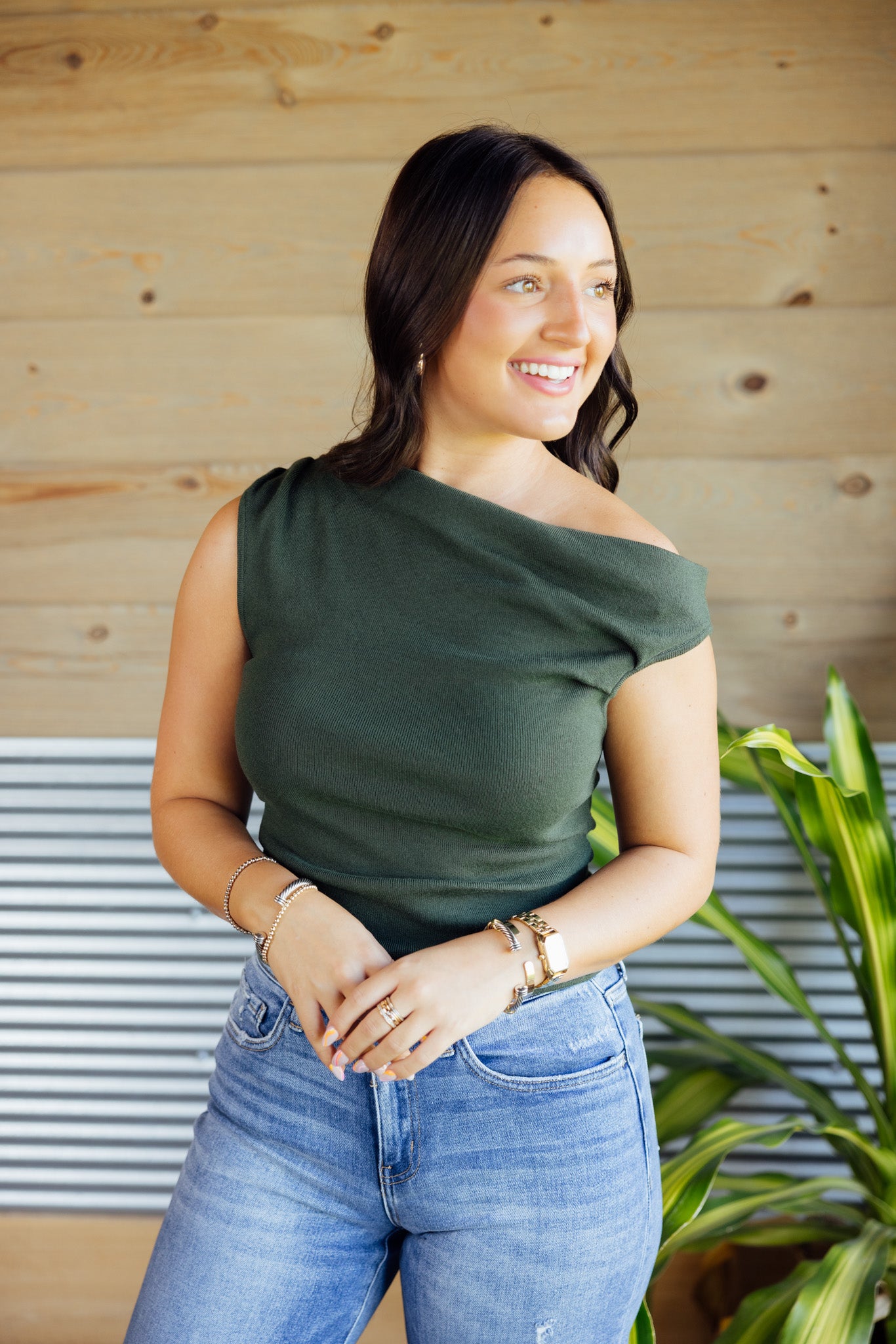 Asymmetric Sweater Top