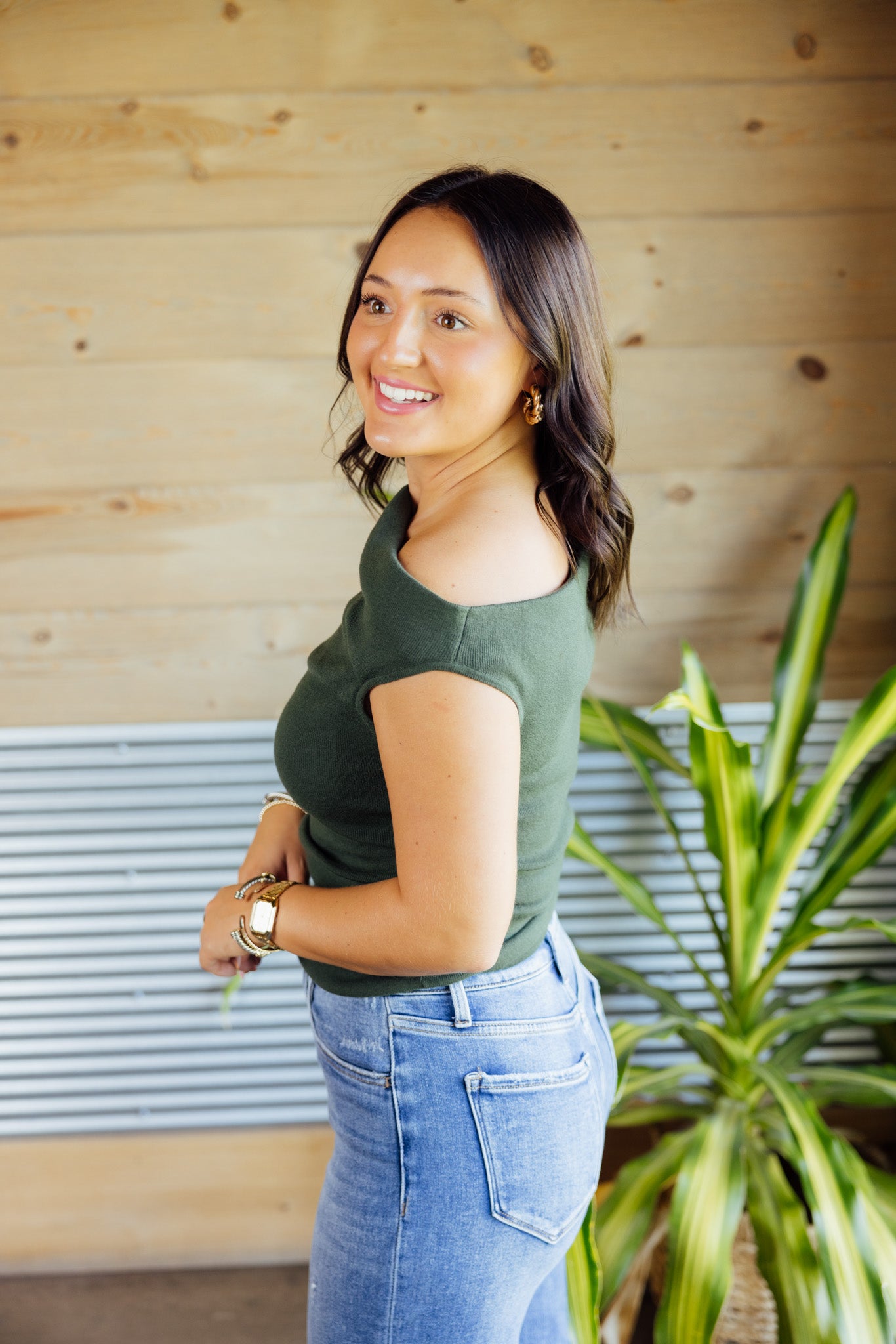Asymmetric Sweater Top