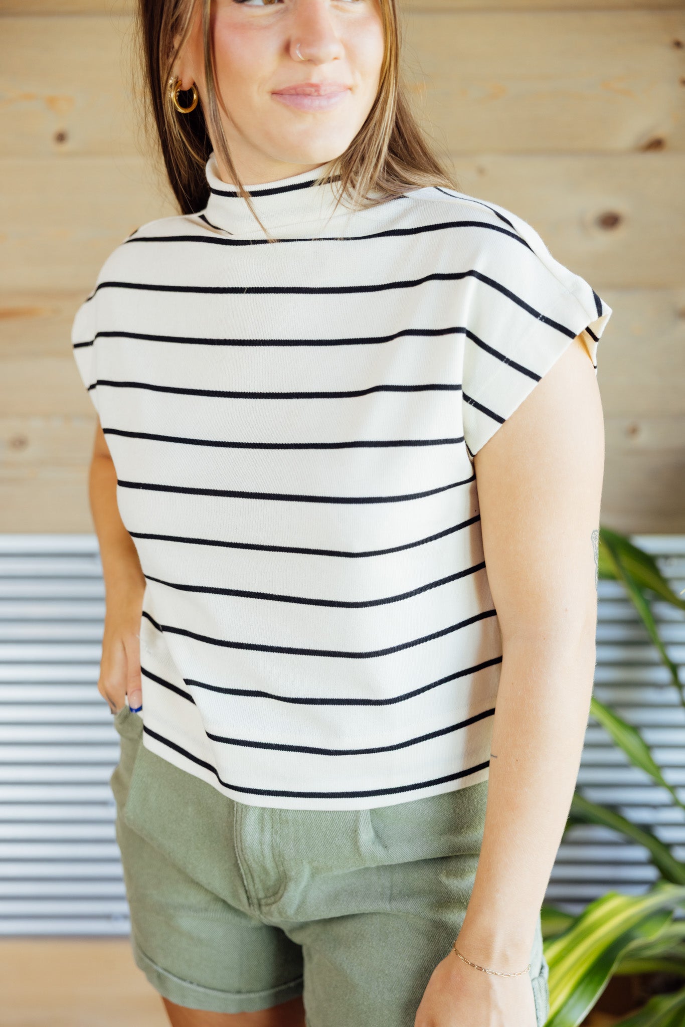 Stripe Casual Top