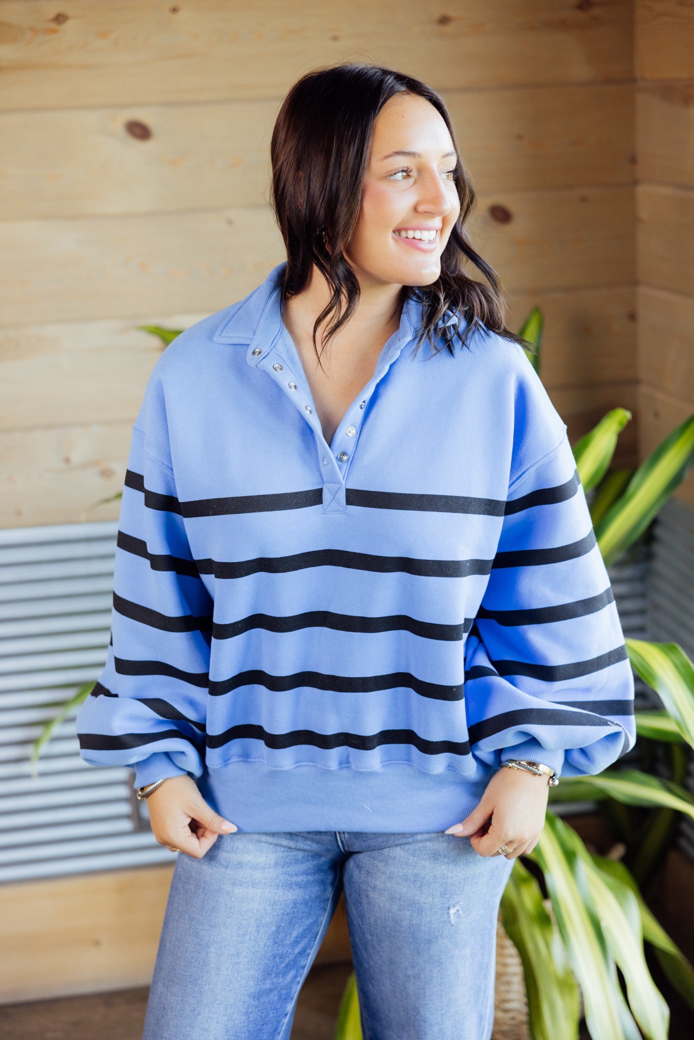 Addison Stripe Pullover