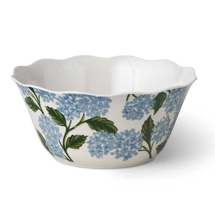 Hydrangea Melamine Serving Bowl