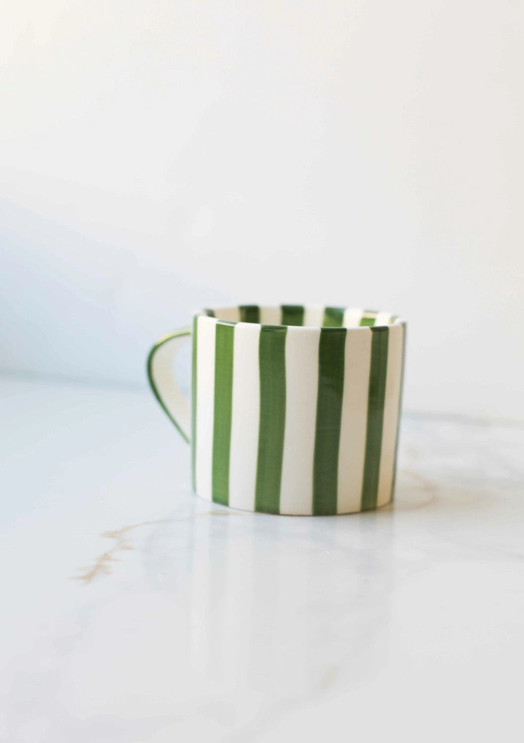 Green Striped Mug
