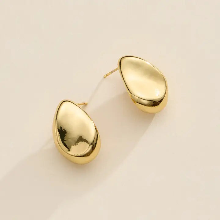 Teardrop Stud Earrings