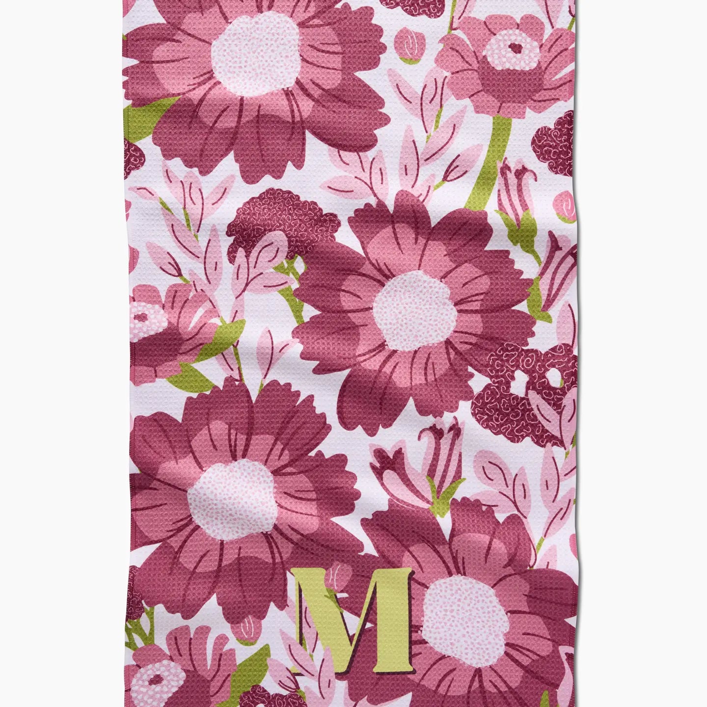 Monogram Floral Tea Towel M